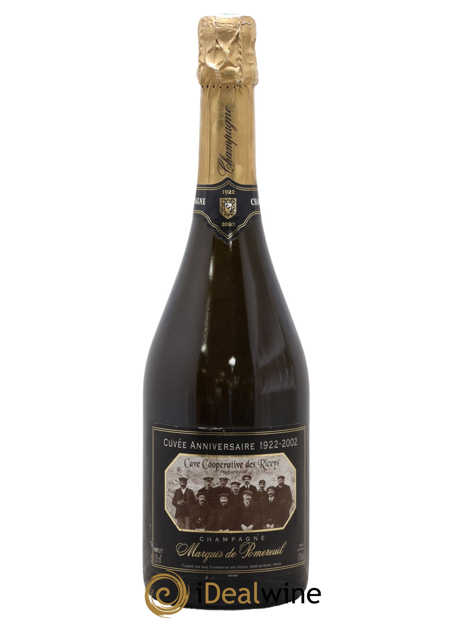 Champagne Riceys Cuvée anniversaire Marquis de Pomereuil - Lot de 1 bouteille - 0
