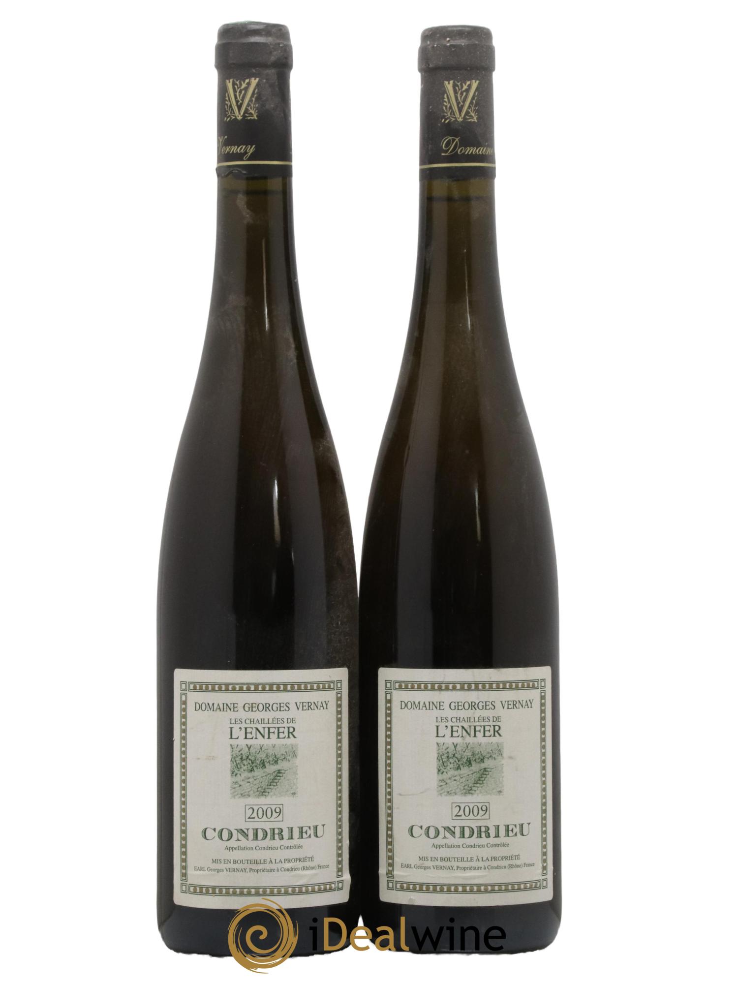 Condrieu Les Chaillées de l'Enfer Georges Vernay  2009 - Lot de 2 bouteilles - 0