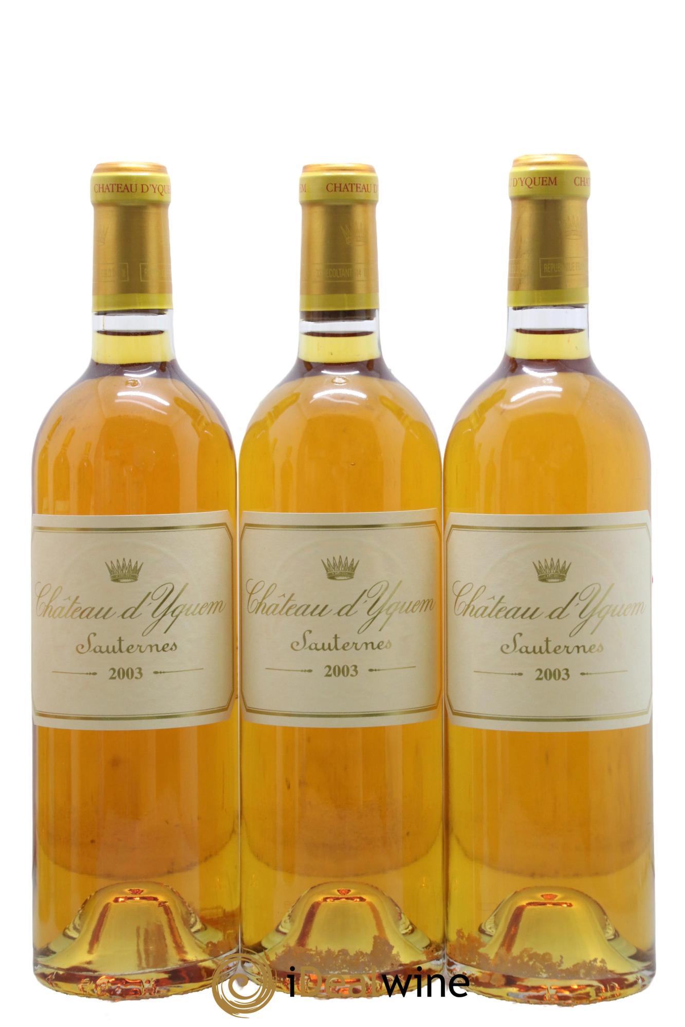 Château d' Yquem 1er Cru Classé Supérieur 2003 - Posten von 6 Flaschen - 1