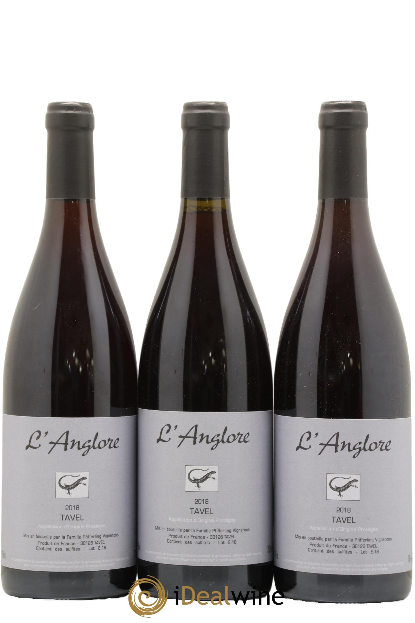 Tavel L'Anglore 2018 - Lotto di 3 bottiglie - 0