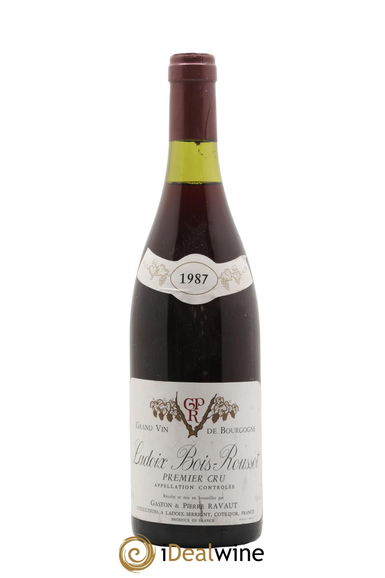 Ladoix 1er Cru Bois-Roussot Gaston & Pierre Ravaut 1987 - Posten von 1 Flasche - 0