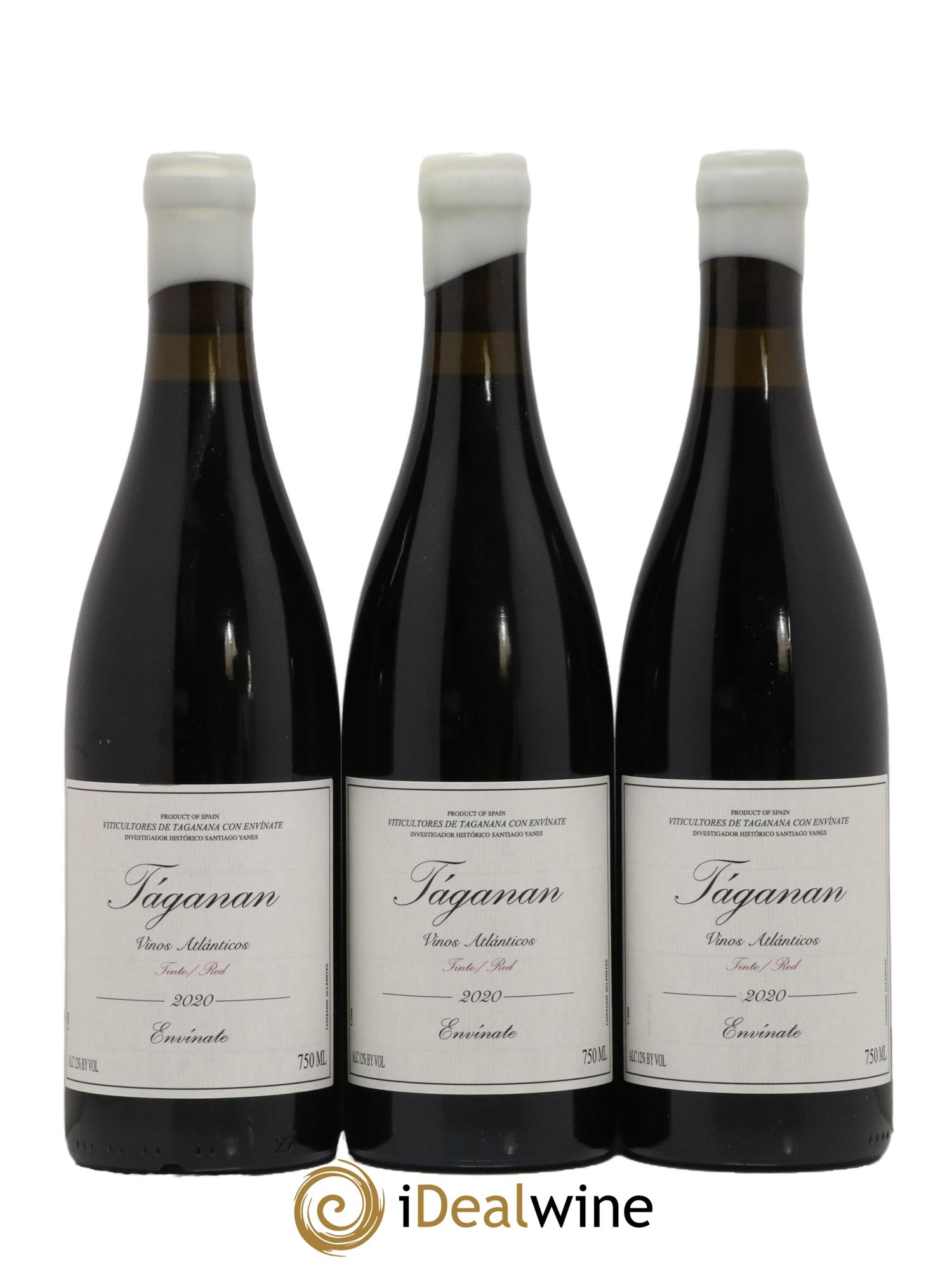 Vinos Atlánticos Táganan Tinto Envinate 2020 - Lot de 3 bouteilles - 0