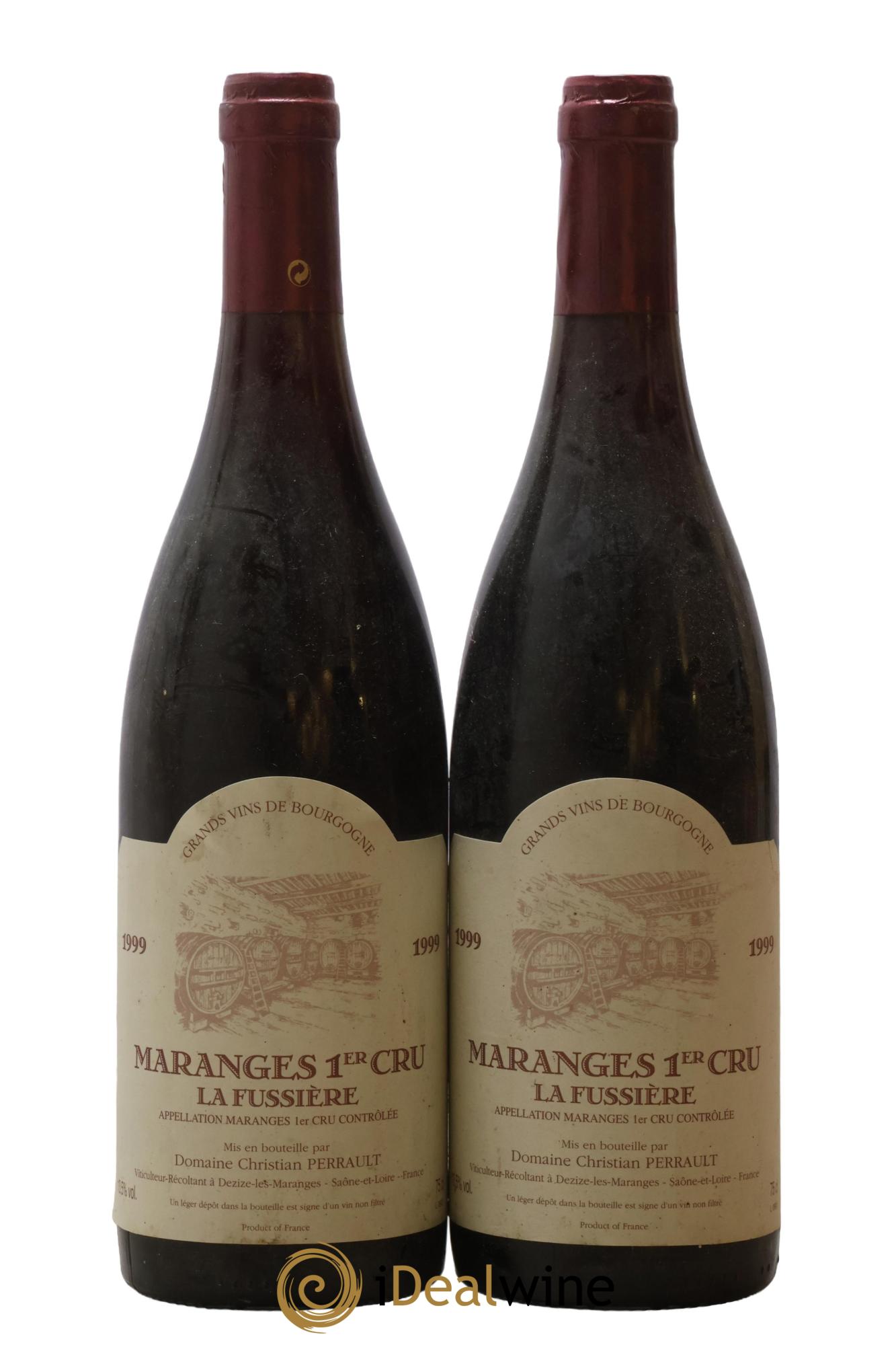 Maranges 1er Cru La Fussière Perrault 1999 - Lot de 2 bouteilles - 0