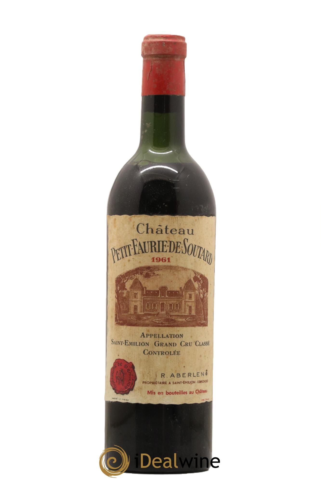Château Petit Faurie de Soutard Grand Cru Classé 1961 - Lot de 1 bouteille - 0