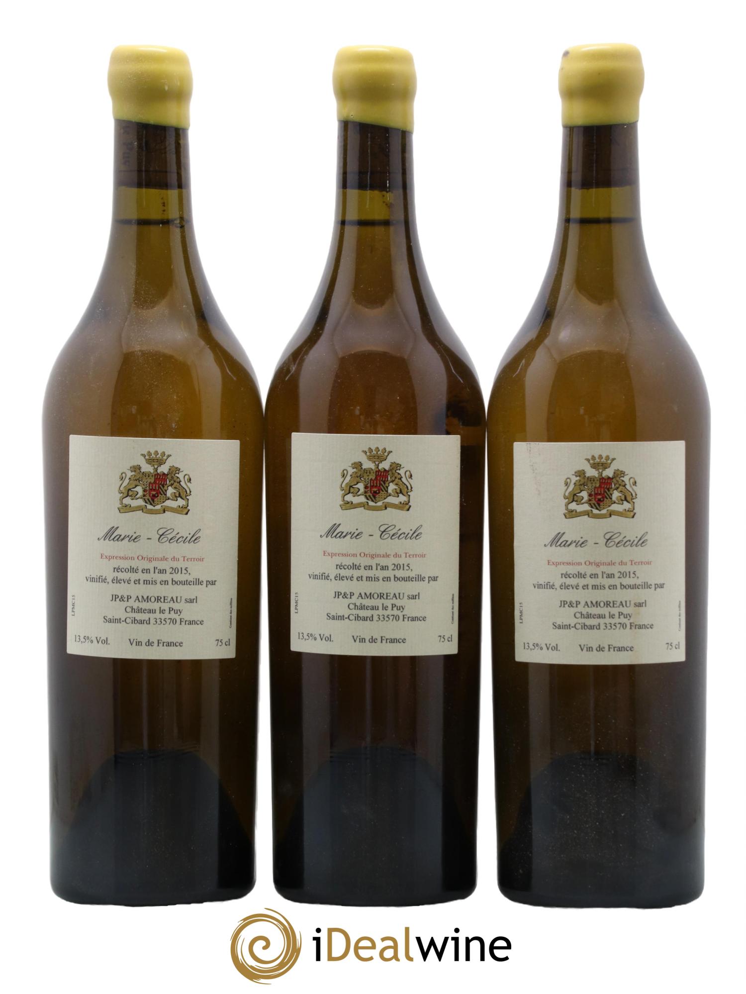 Le Puy - Marie-Cécile 2015 - Lot de 3 bouteilles - 0
