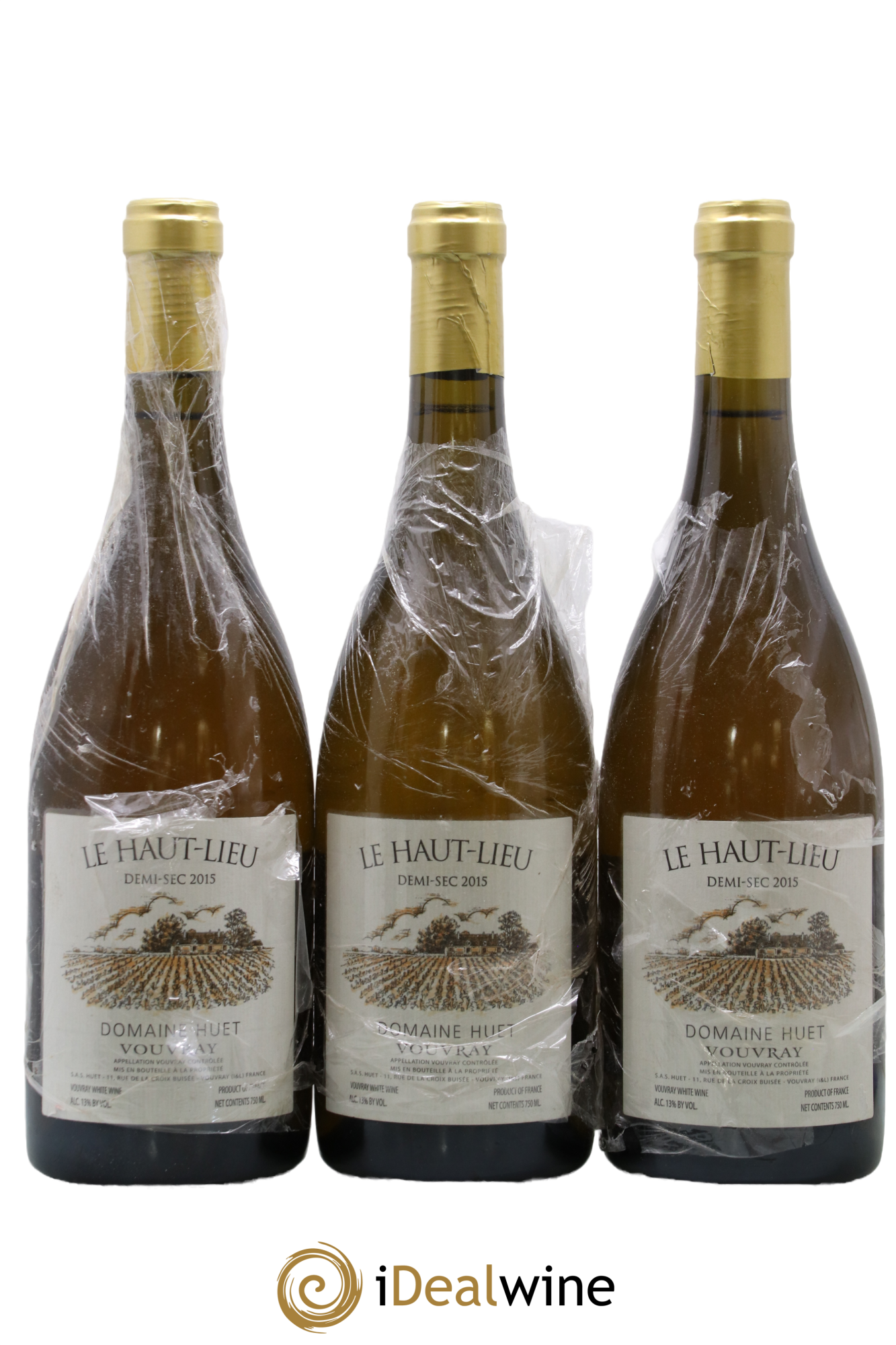 Vouvray Le Haut-Lieu Demi-Sec Domaine Huet 2015 - Lot de 3 bouteilles - 0