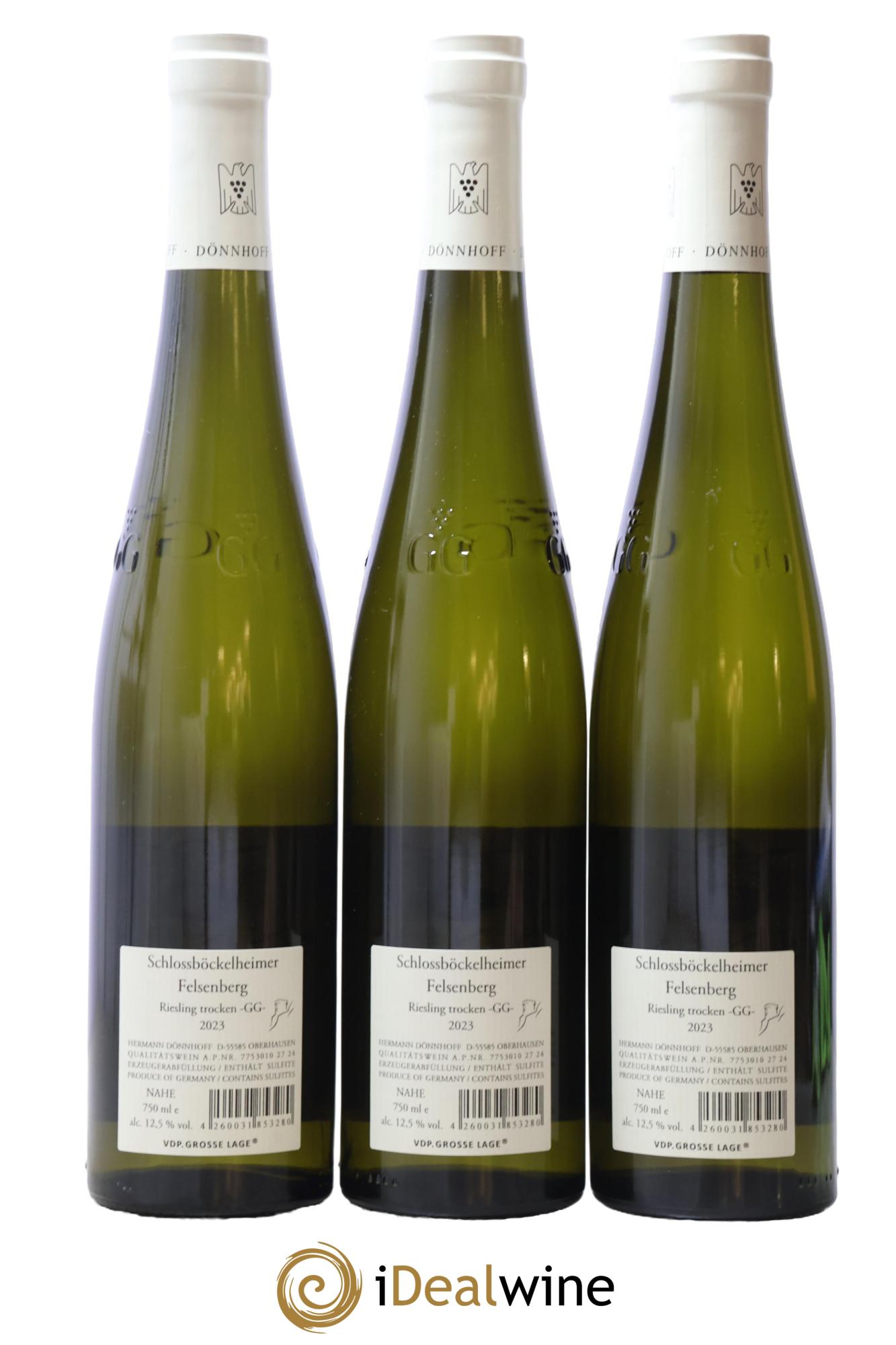 Allemagne Nahe Riesling GG Felsenberg Donnhoff 2023 - Posten von 3 Flaschen - 1