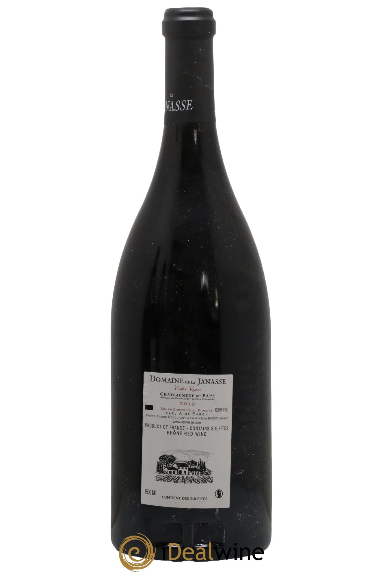 Châteauneuf-du-Pape Cuvée Vieilles Vignes La Janasse (Domaine de) 2010 - Lot de 1 magnum - 1