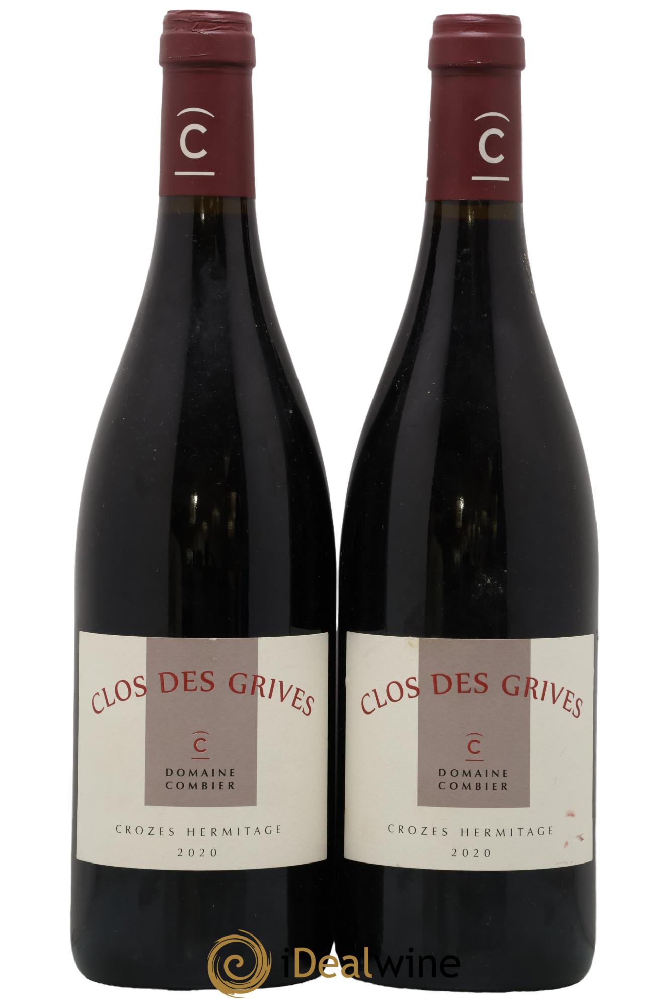 Crozes-Hermitage Clos des Grives Combier 2020 - Lot of 2 bottles - 0