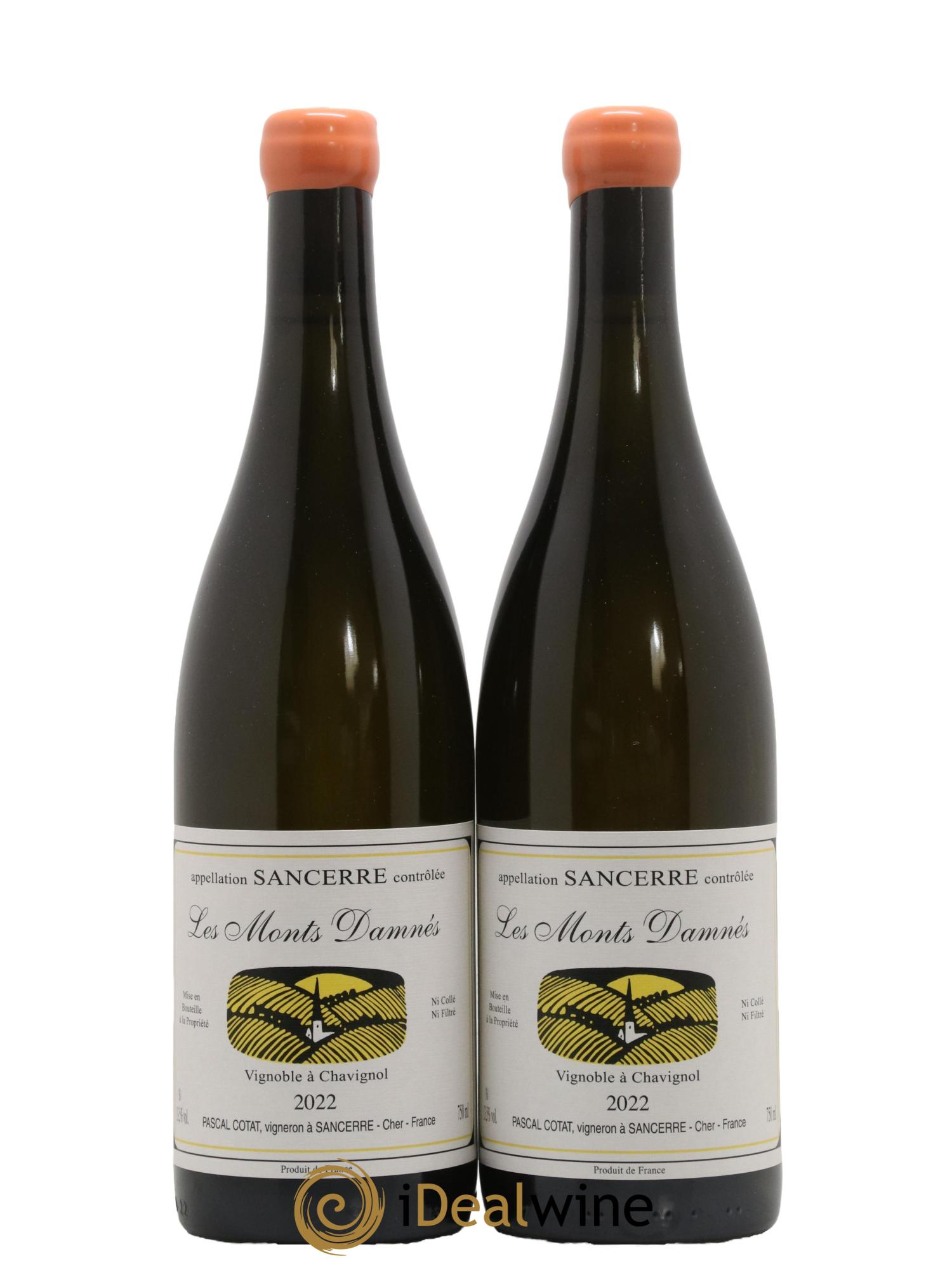 Sancerre Les Monts Damnés Pascal Cotat 2022 - Lot de 2 bouteilles - 0