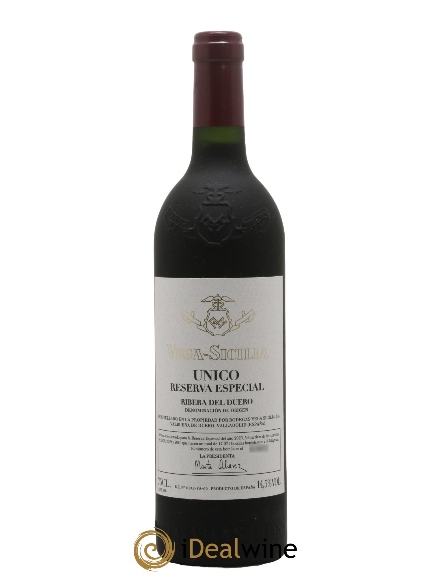 Ribera Del Duero Vega Sicilia Unico Reserva Especial Famille Alvarez - Lot de 1 bouteille - 0