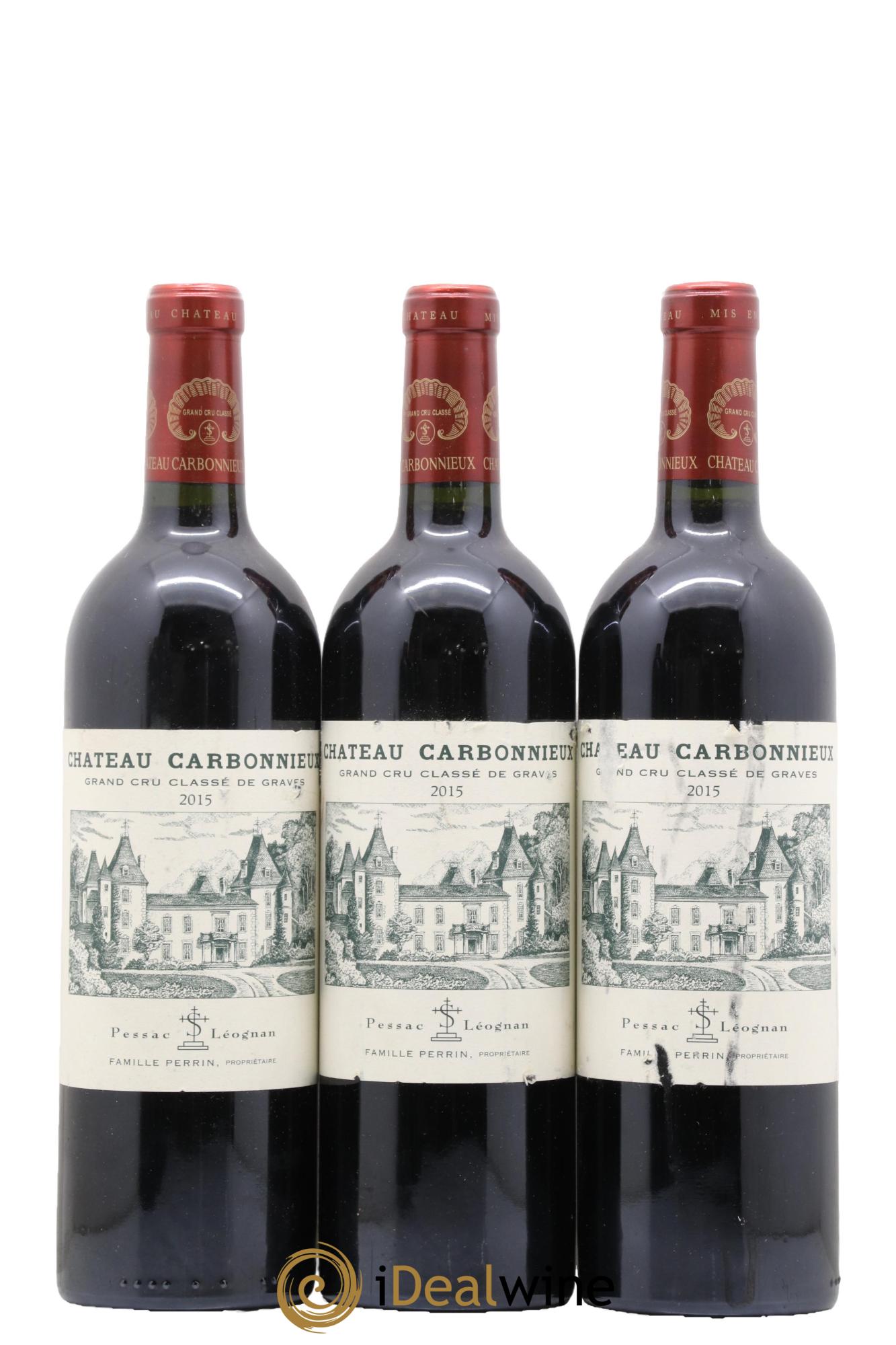 Château Carbonnieux Cru Classé de Graves 2015 - Lot de 3 bouteilles - 0