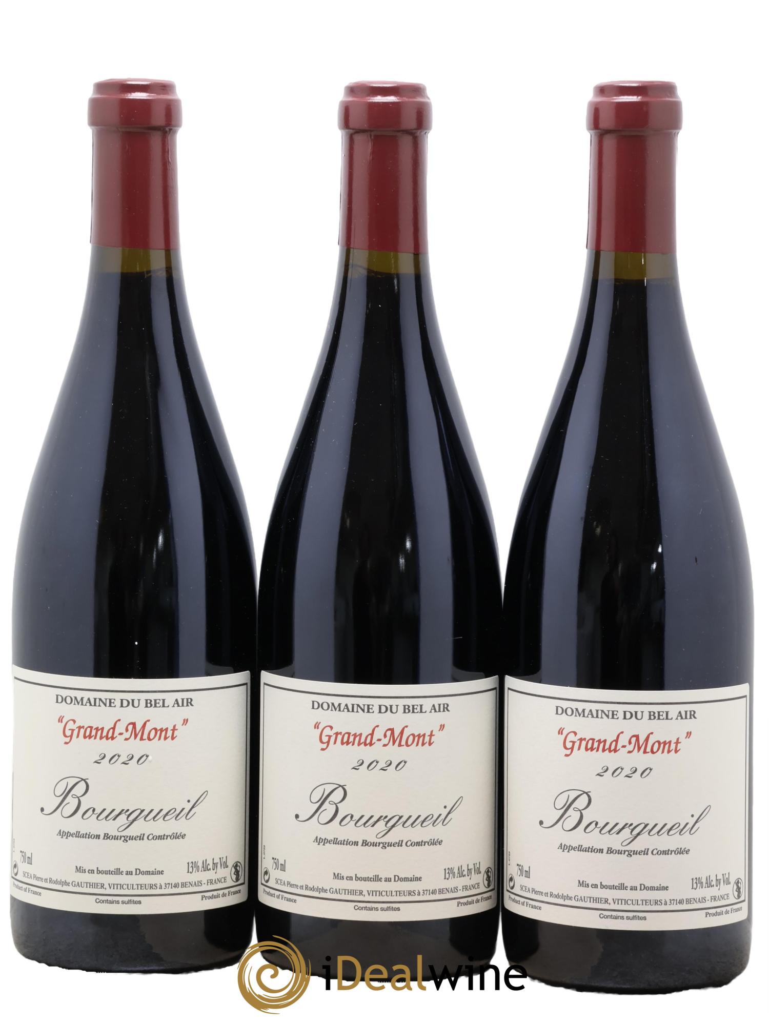 Bourgueil Grand Mont Domaine du Bel Air 2020 - Lot de 3 bouteilles - 0