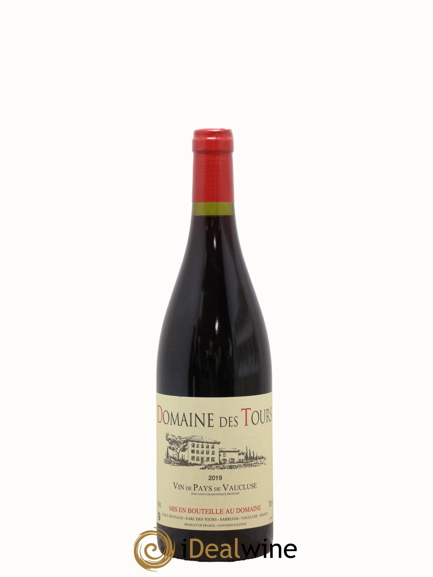 IGP Vaucluse (Vin de Pays de Vaucluse) Domaine des Tours Emmanuel Reynaud 2019 - Lot de 1 bouteille - 0