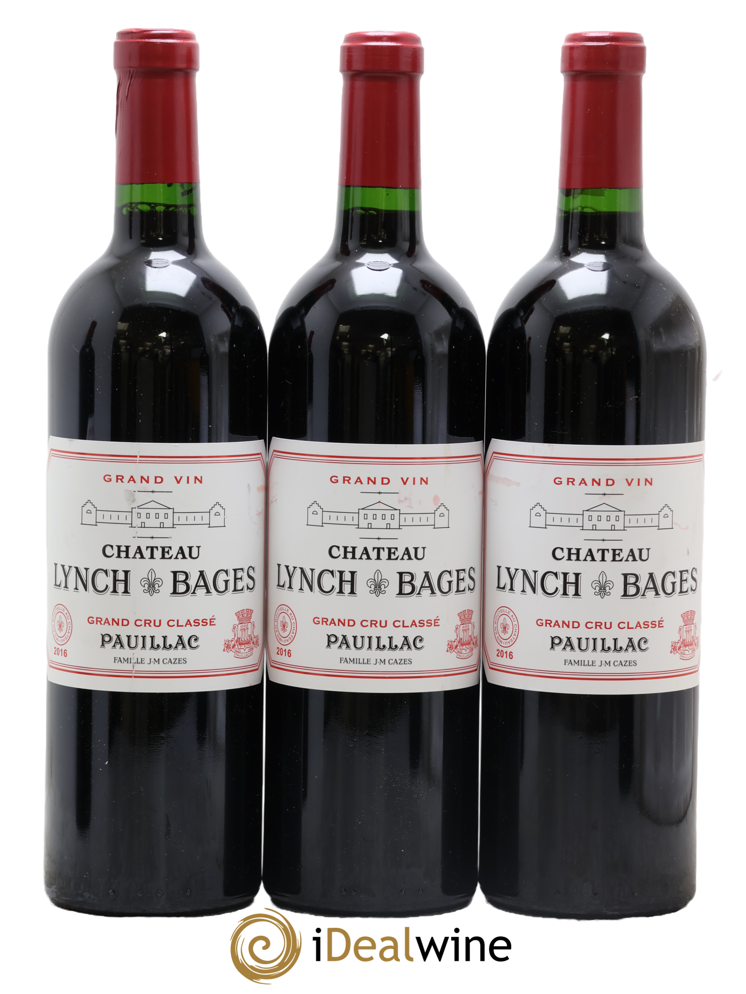 Château Lynch Bages 5ème Grand Cru Classé 2016 - Lot de 3 bouteilles - 0