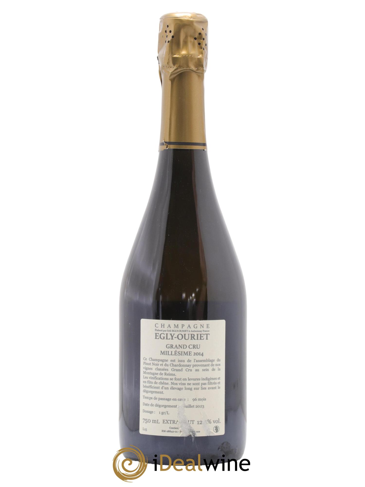Ambonnay Vieilles Vignes Brut Millésimé Egly-Ouriet 2014 - Lot de 1 bouteille - 1