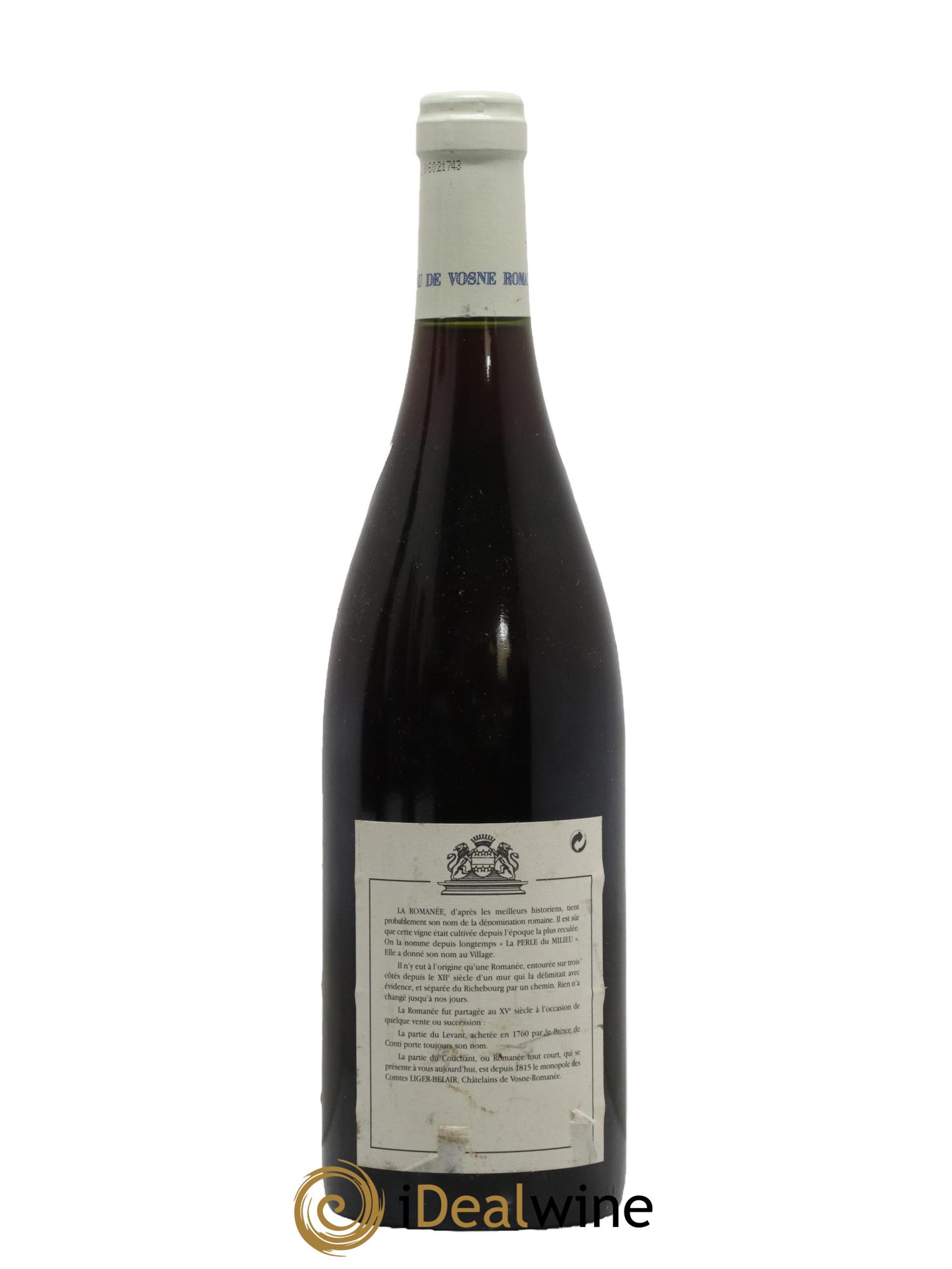 La Romanée Grand Cru Comte Liger-Belair (Domaine du) Bouchard Père et Fils 2004 - Lot de 1 bouteille - 1