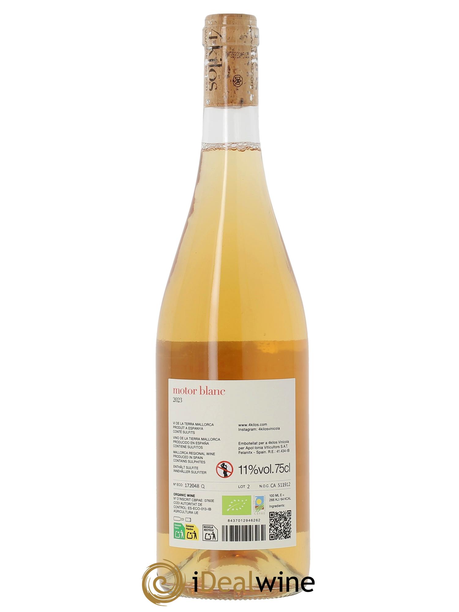 Vino de la Tierra de Mallorca Motor Blanc 4 Kilos Vinícola  2023 - Posten von 1 Flasche - 1