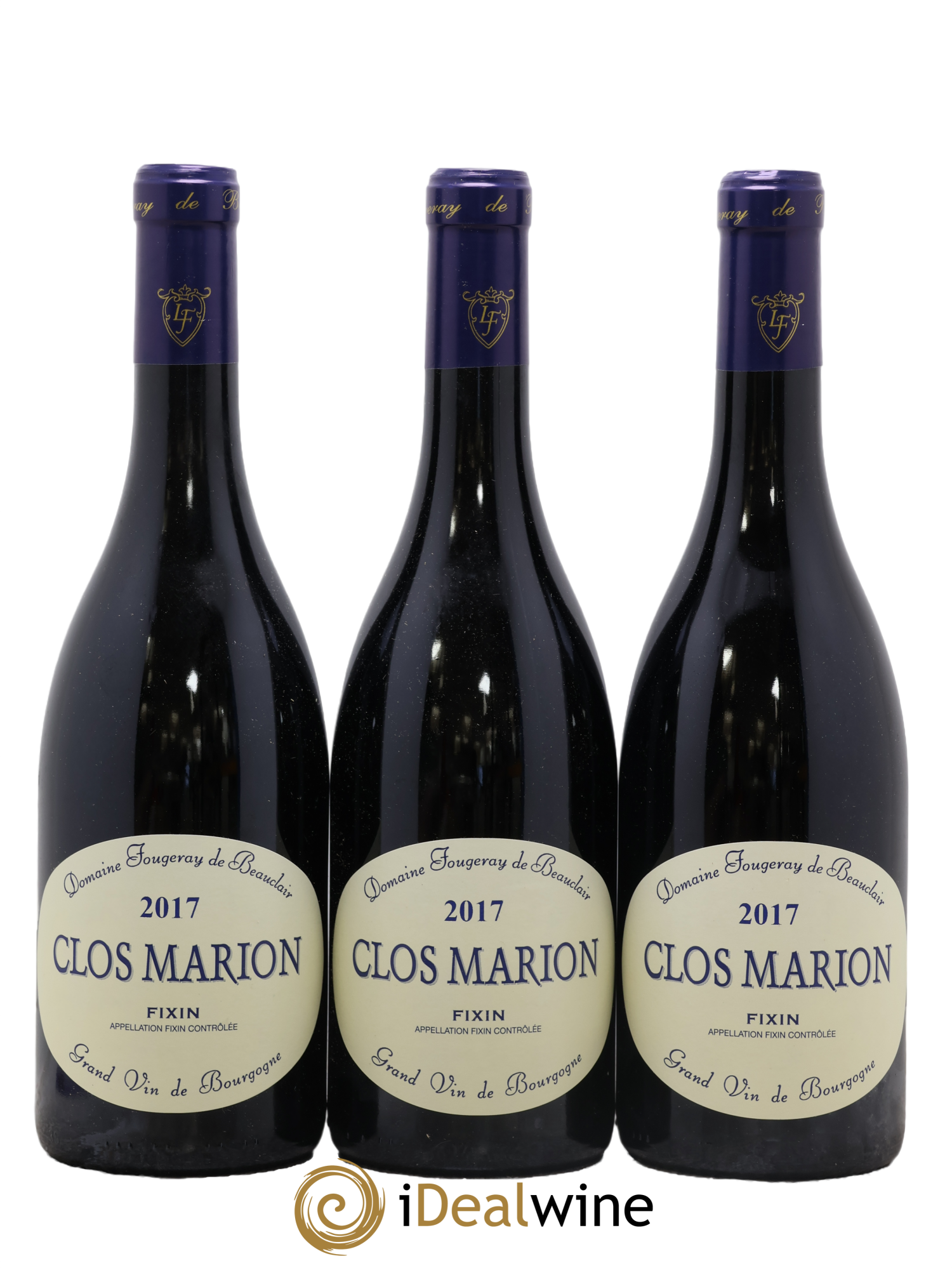 Fixin Clos Marion Fougeray de Beauclair 2017 - Lot de 3 bouteilles - 0