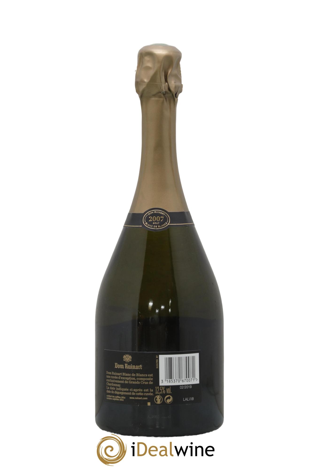 Dom Ruinart Brut Ruinart 2007 - Lot de 1 bouteille - 1