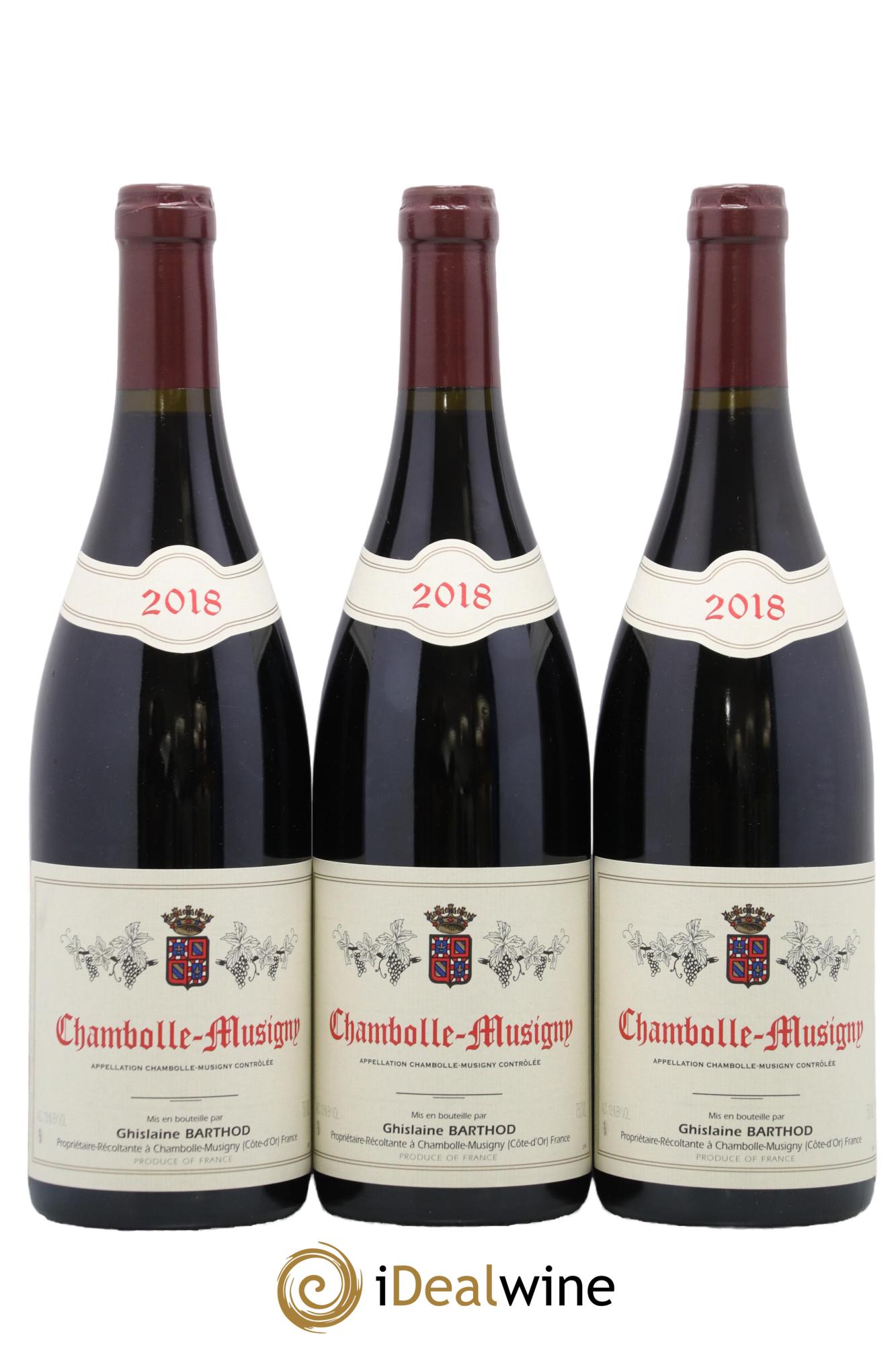 Chambolle-Musigny Ghislaine Barthod 2018 - Lot de 3 bouteilles - 0