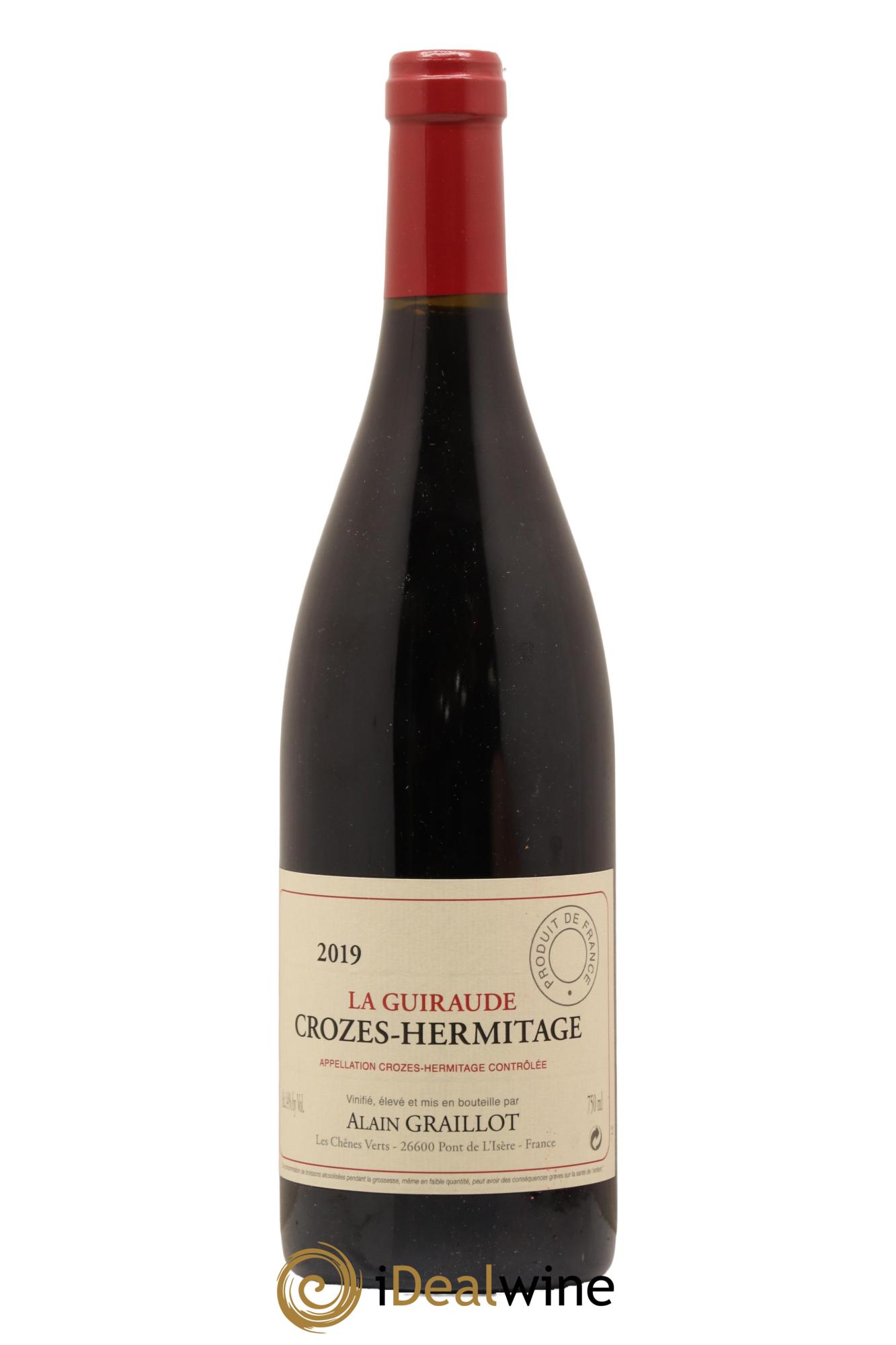 Crozes-Hermitage La Guiraude Domaine Graillot 2019 - Lot de 1 bouteille - 0