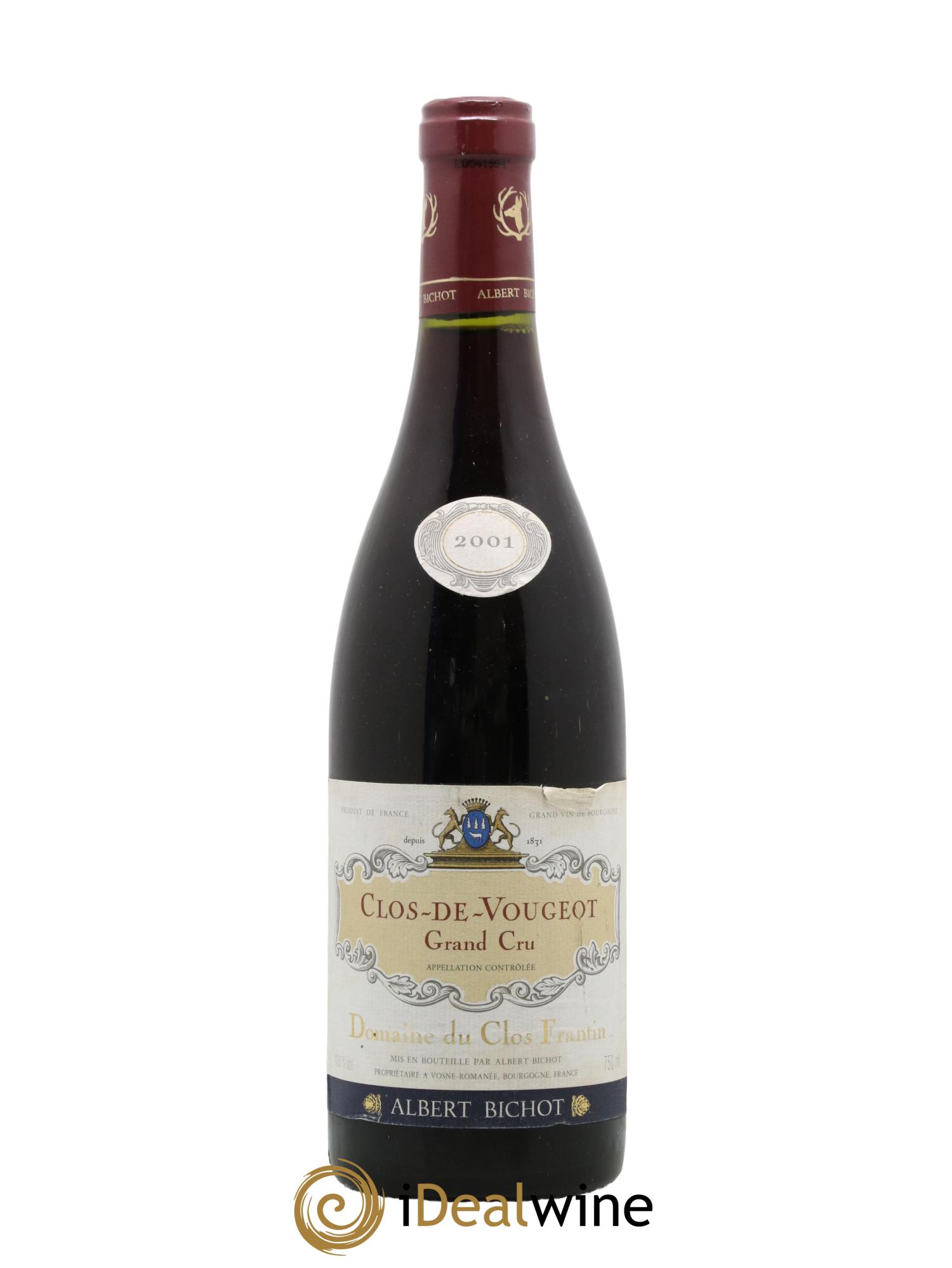 Clos de Vougeot Grand Cru Clos Frantin - Albert Bichot 2001 - Lot de 1 bouteille - 0
