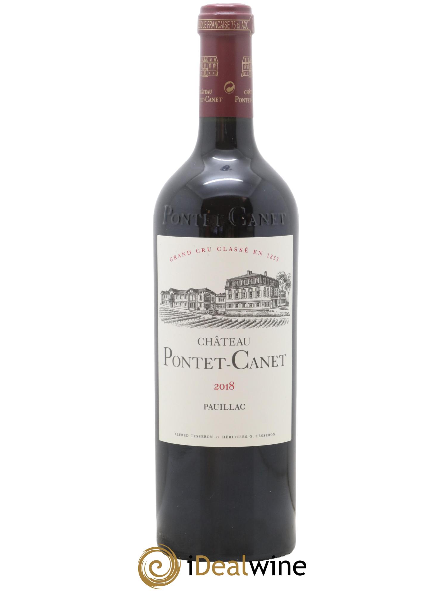 Château Pontet Canet 5ème Grand Cru Classé 2018 - Lot de 1 bouteille - 0