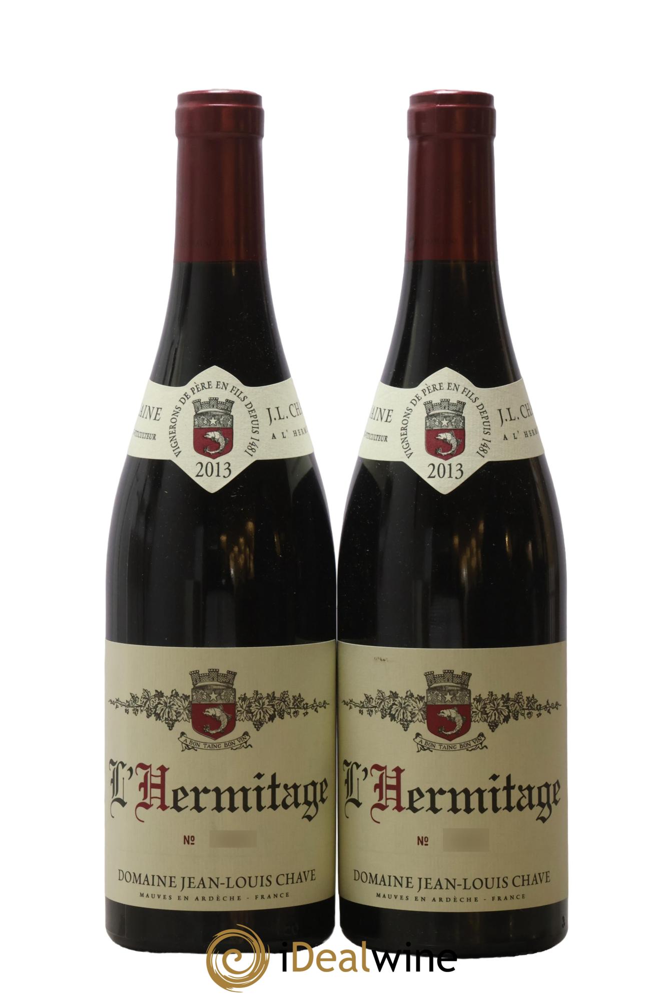 Hermitage Jean-Louis Chave 2013 - Lotto di 2 bottiglie - 0