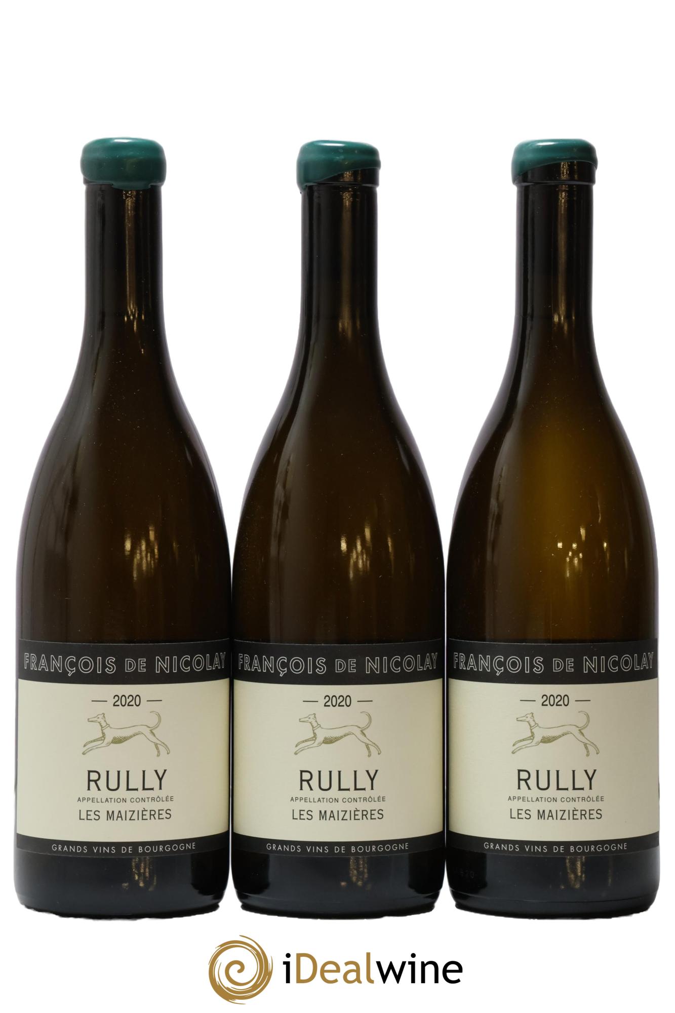 Rully Les Maizières François de Nicolay 2020 - Lot de 3 bouteilles - 0