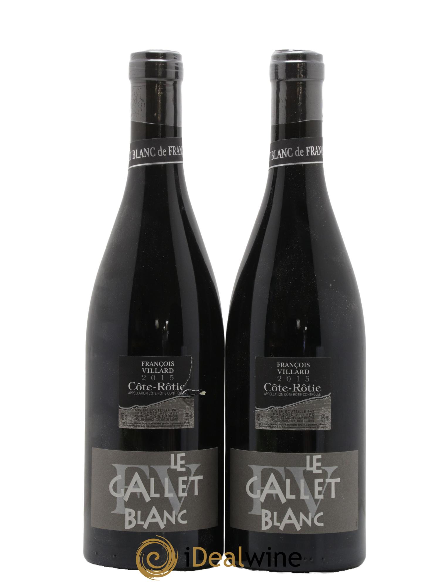 Côte-Rôtie Le Gallet Blanc François Villard 2015 - Lot de 2 bouteilles - 0