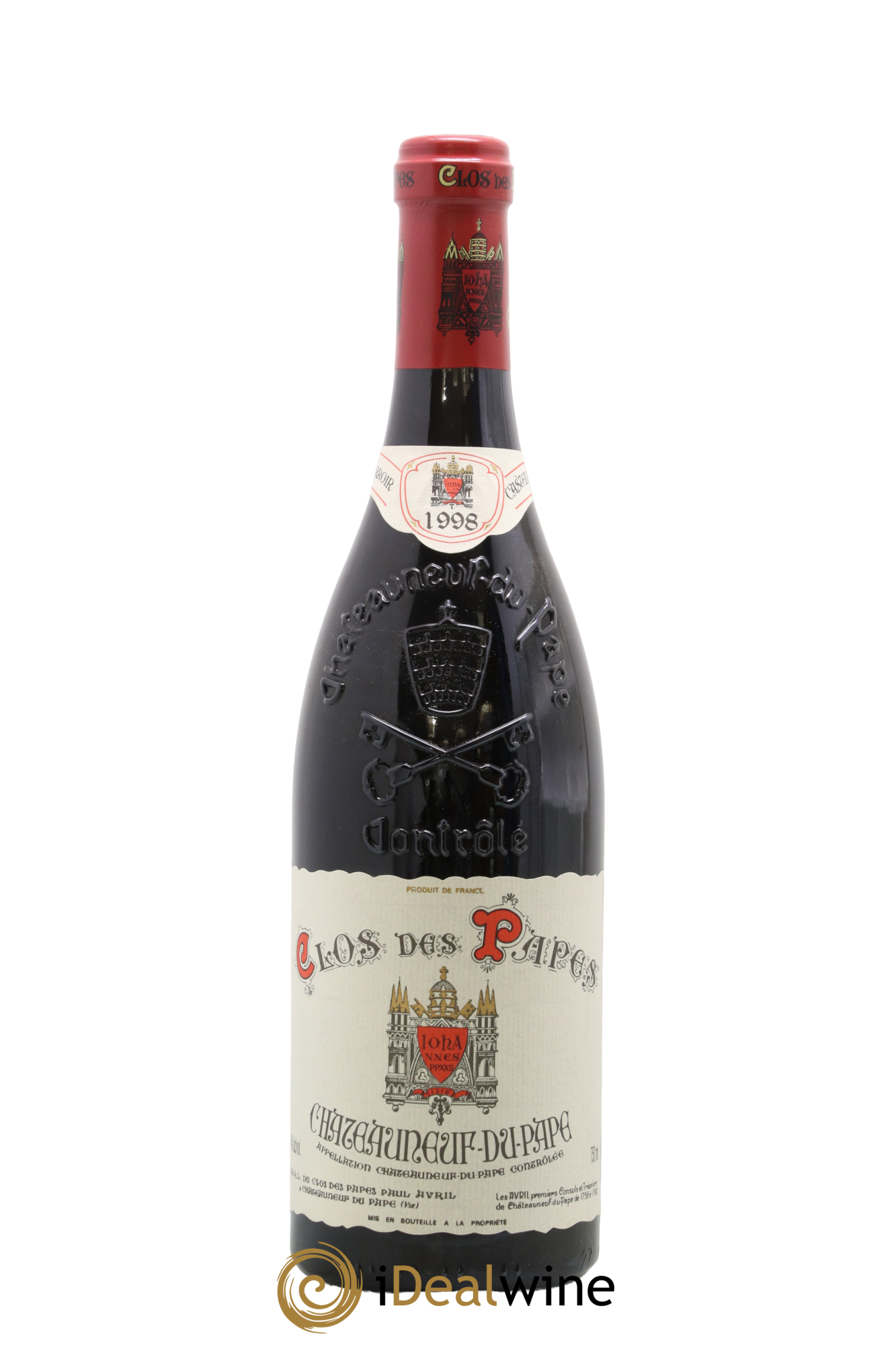 Châteauneuf-du-Pape Clos des Papes - Paul Avril 1998 - Lot de 1 bouteille - 0