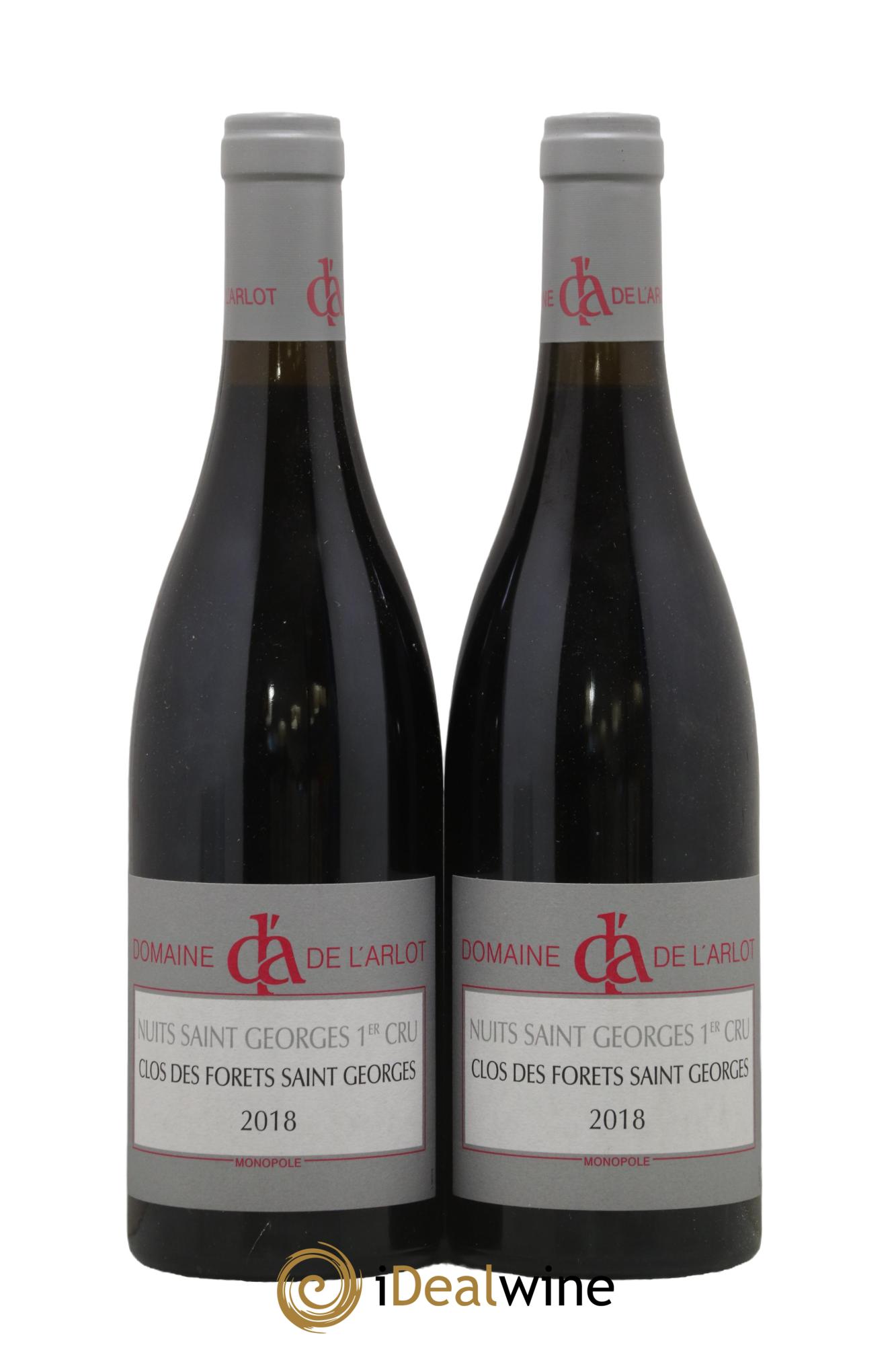 Nuits-Saint-Georges 1er Cru Clos des Forêts Saint-Georges Domaine de l'Arlot 2018 - Lotto di 2 bottiglie - 0