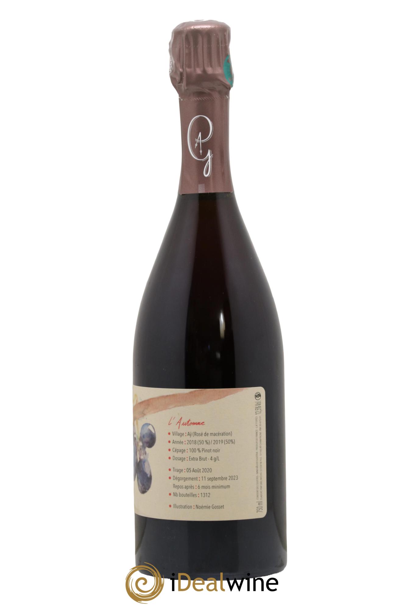 Au Fil des Temps l'Automne Paul Gosset - Lot of 1 bottle - 1