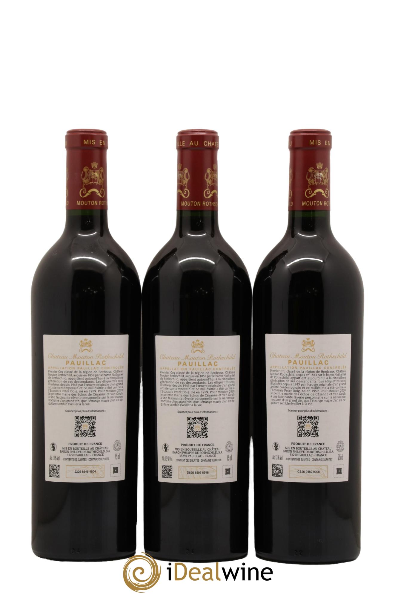 Château Mouton Rothschild 1er Grand Cru Classé 2020 - Lot de 6 bouteilles - 4
