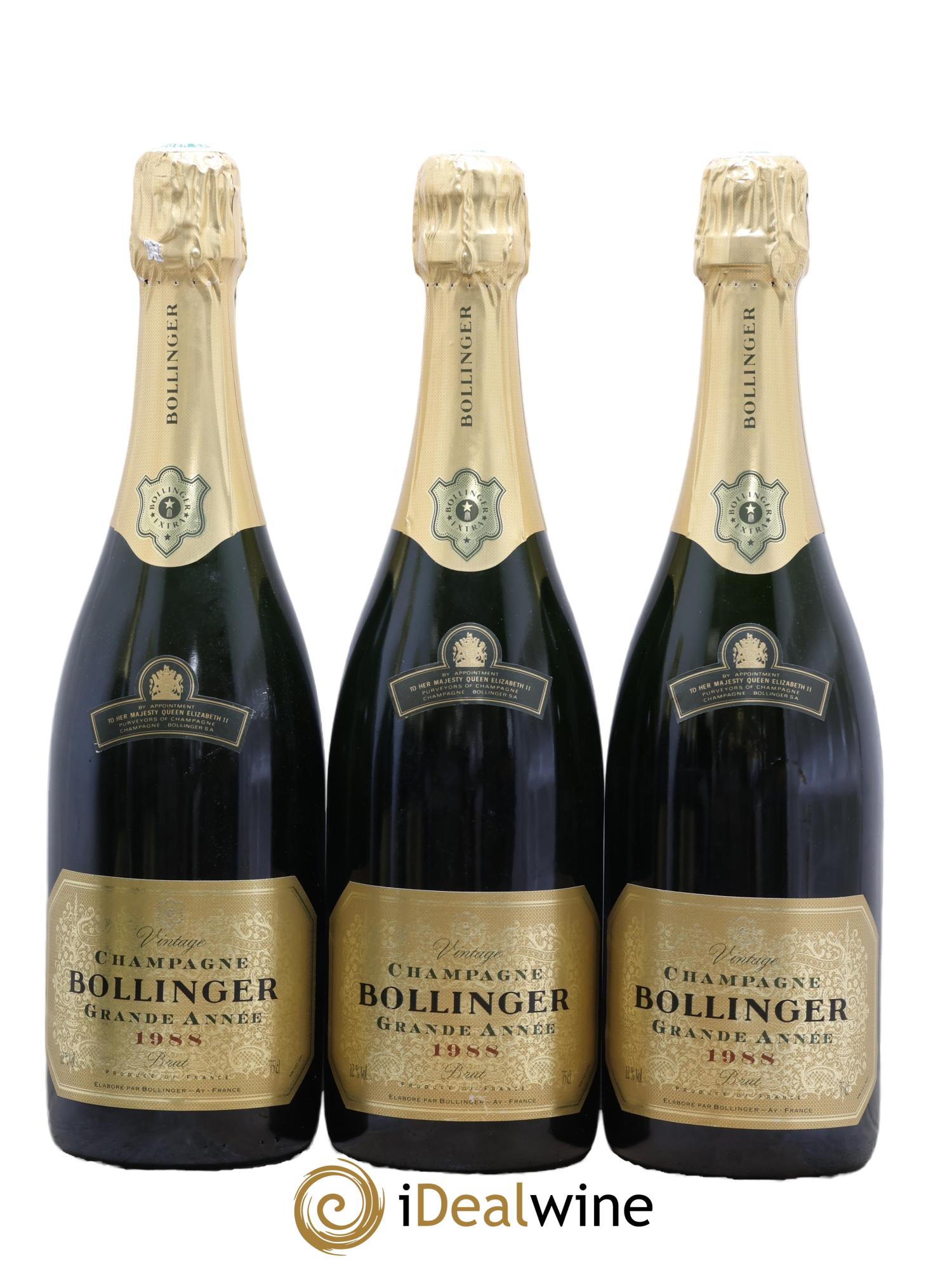 Grande Année Brut Bollinger 1988 - Lot de 6 bouteilles - 1