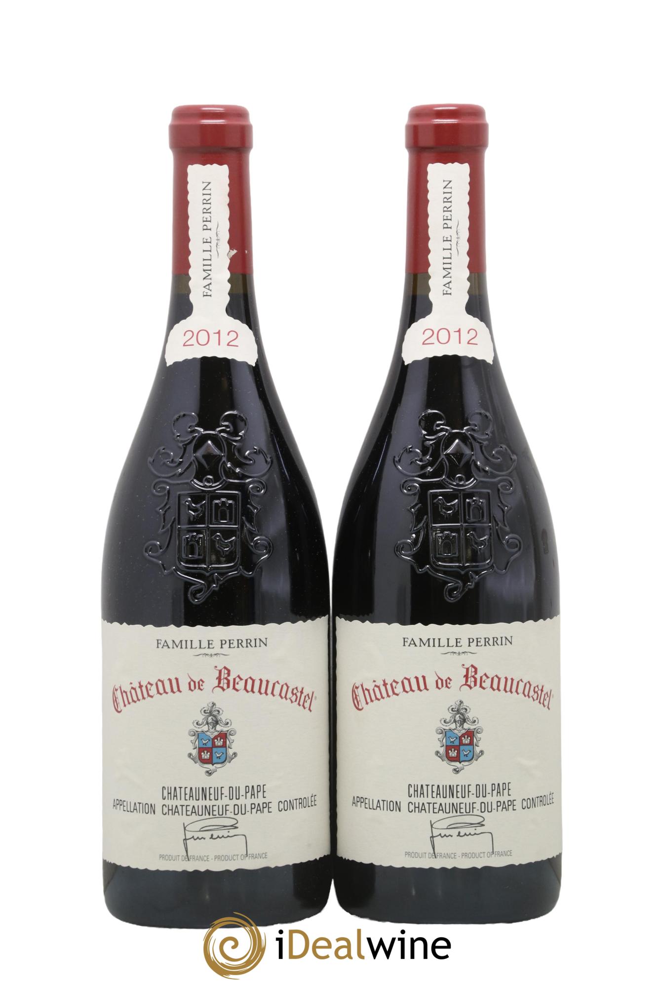 Châteauneuf-du-Pape Château de Beaucastel Famille Perrin 2012 - Lot de 2 bouteilles - 0