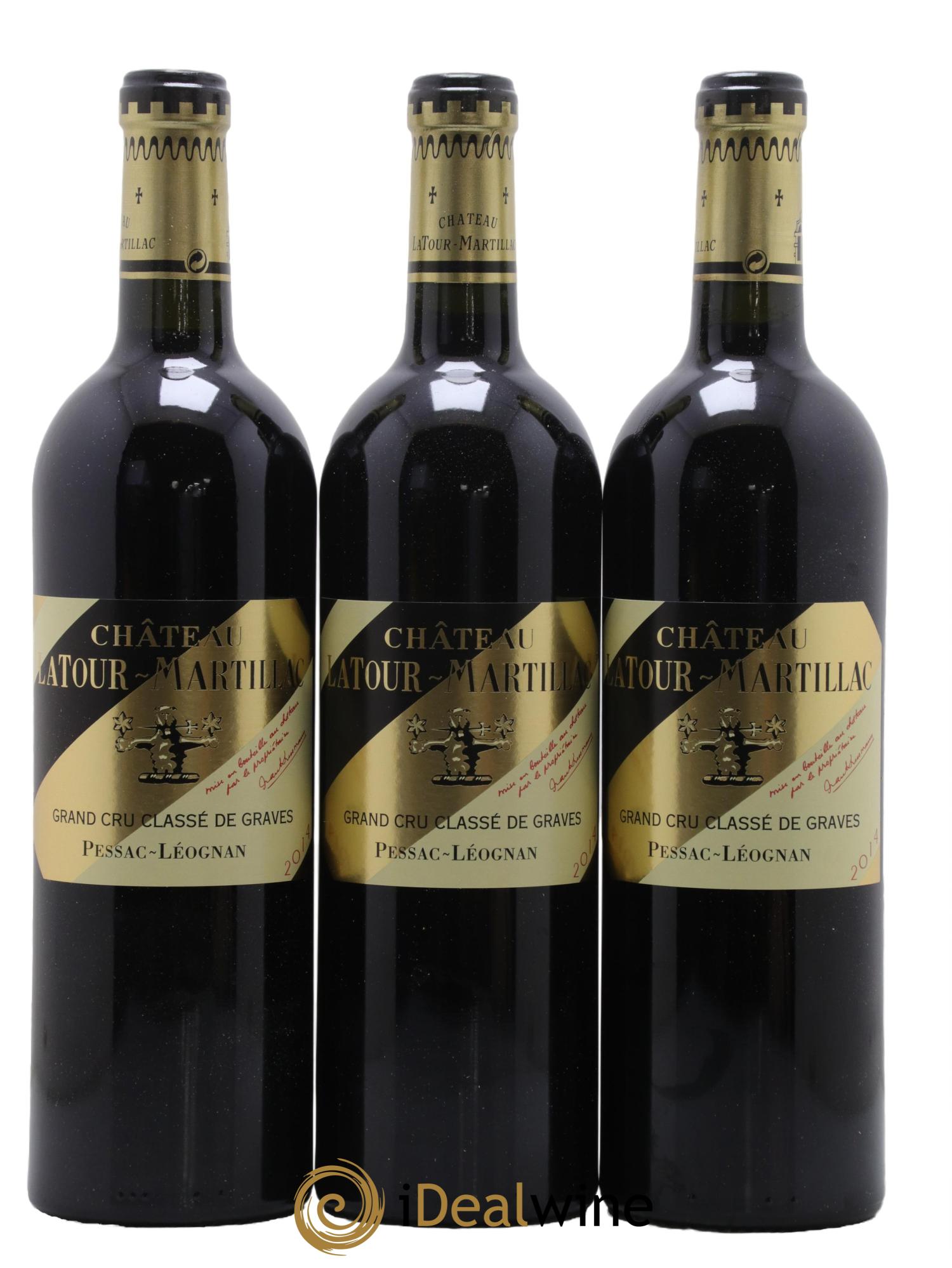 Château Latour-Martillac Cru Classé de Graves 2014 - Lot de 3 bouteilles - 0