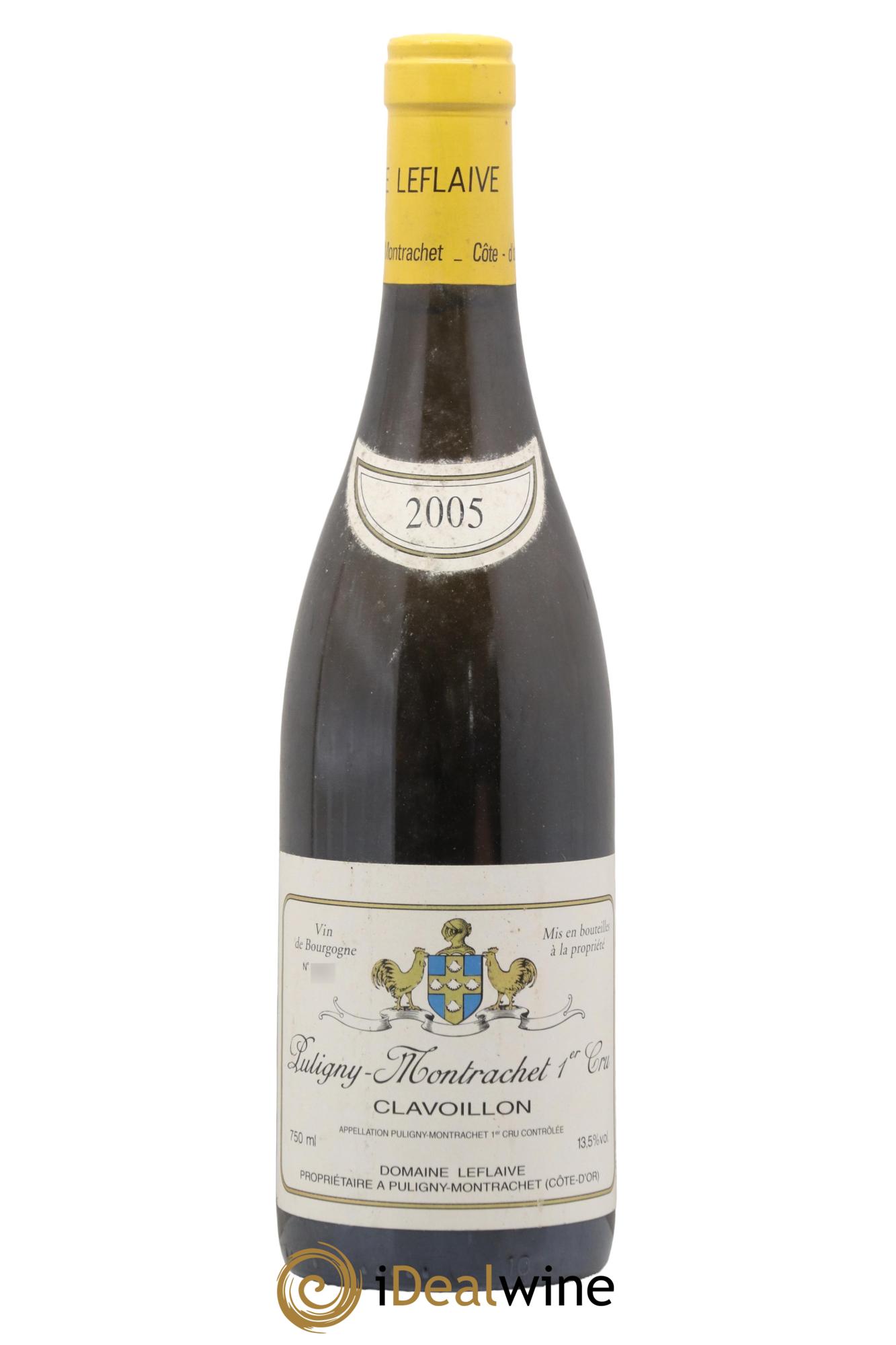 Puligny-Montrachet 1er Cru Clavoillon Leflaive (Domaine) 2005 - Posten von 1 Flasche - 0