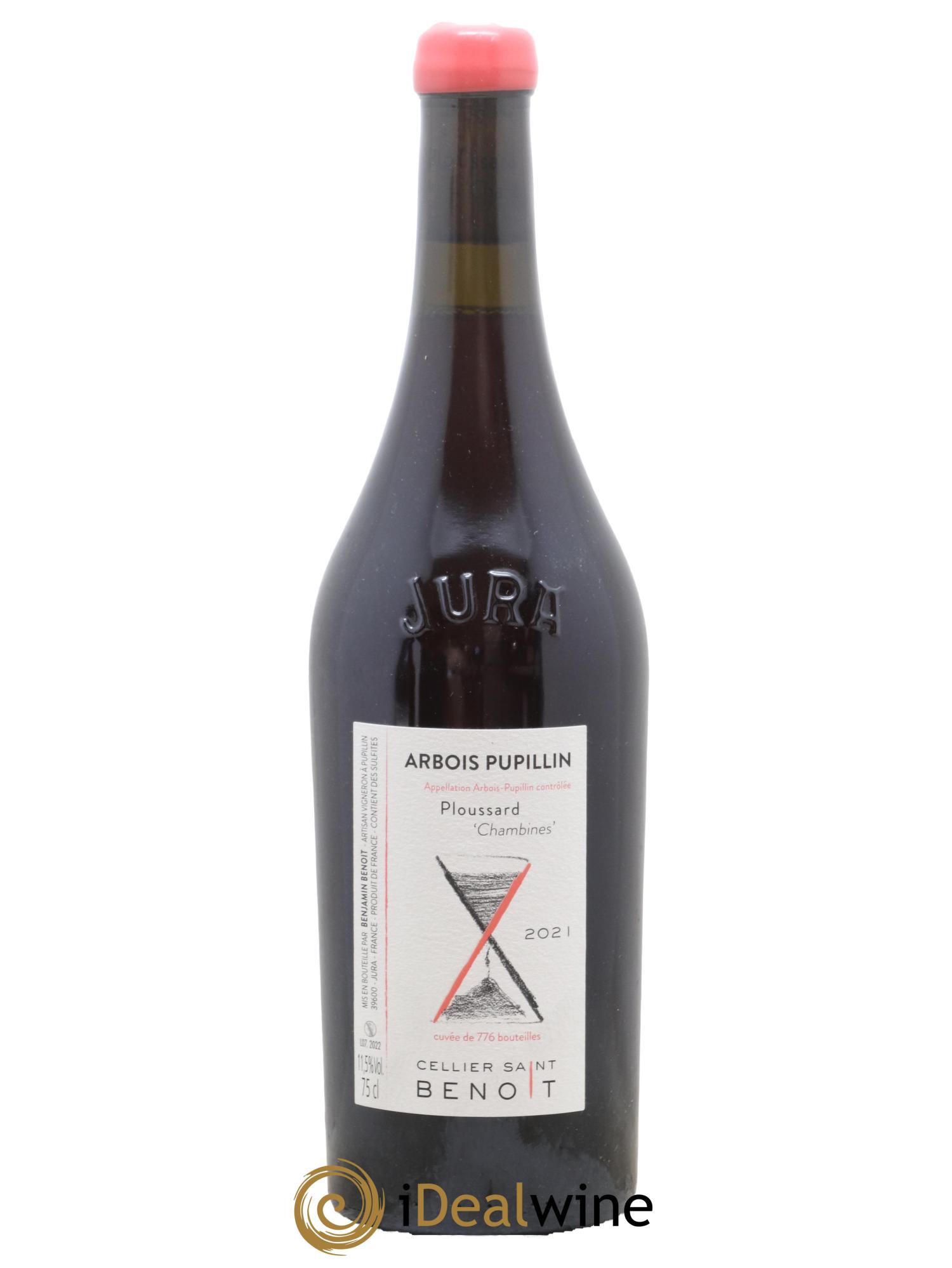 Arbois-Pupillin Ploussard Chambines Cellier Saint Benoît 2021 - Lot de 1 bouteille - 0