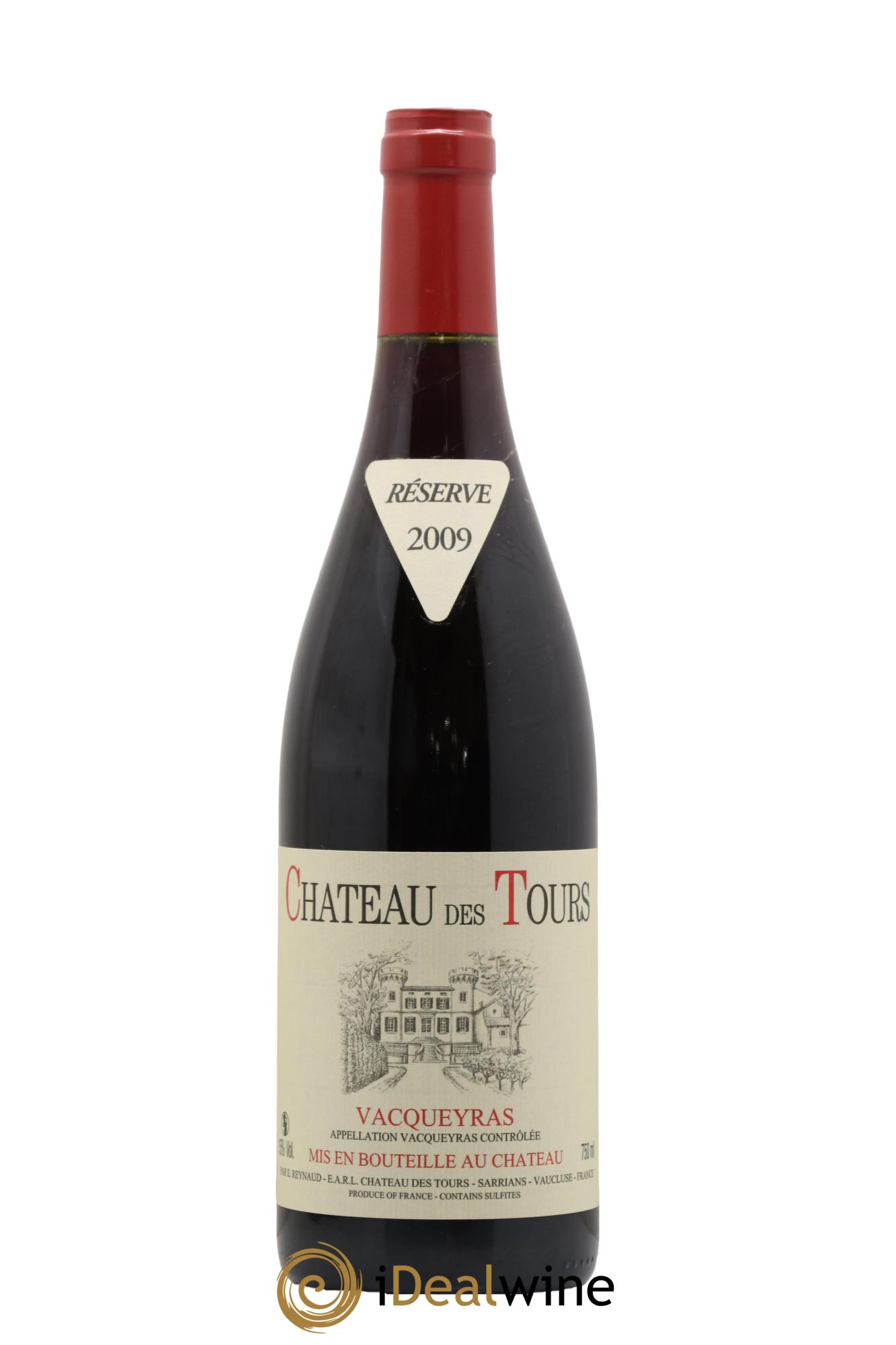 Vacqueyras Château des Tours Emmanuel Reynaud 2009 - Lot de 1 bouteille - 0
