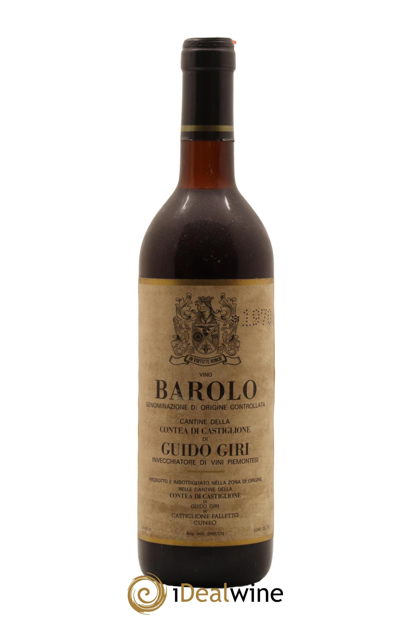 Barolo Guido Giri 1970 - Lot de 1 bouteille - 0