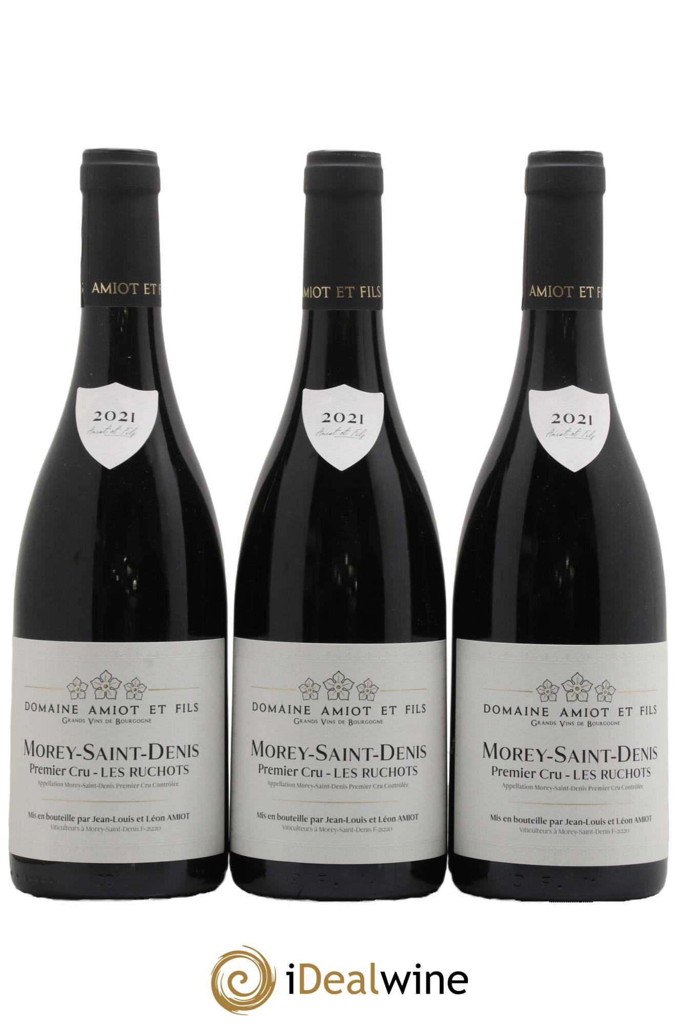 Morey Saint-Denis 1er Cru Les Ruchots Pierre Amiot et Fils (Domaine) Les Ruchots Amiot et Fils 2021 - Posten von 3 Flaschen - 0