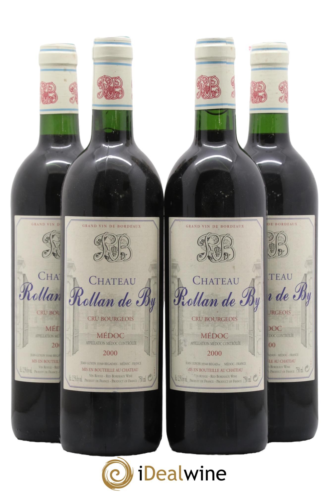 Château Rollan de By Cru Bourgeois 2000 - Lotto di 4 bottiglie - 0