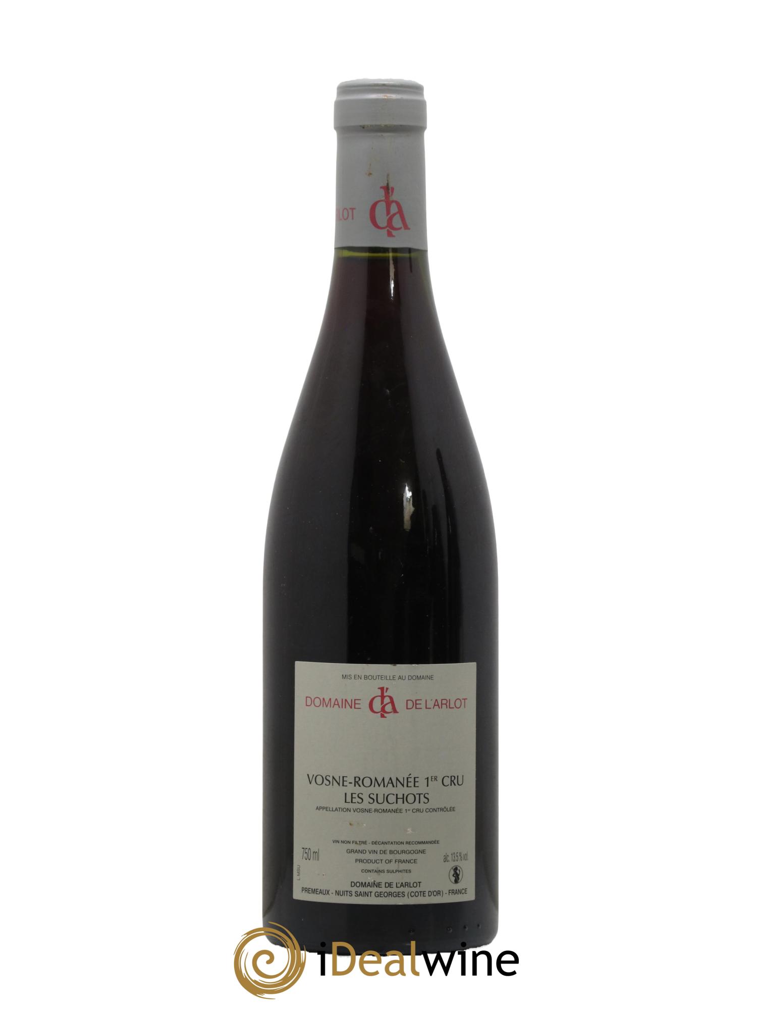 Vosne-Romanée 1er Cru Les Suchots Domaine de l'Arlot 2010 - Lot de 1 bouteille - 1