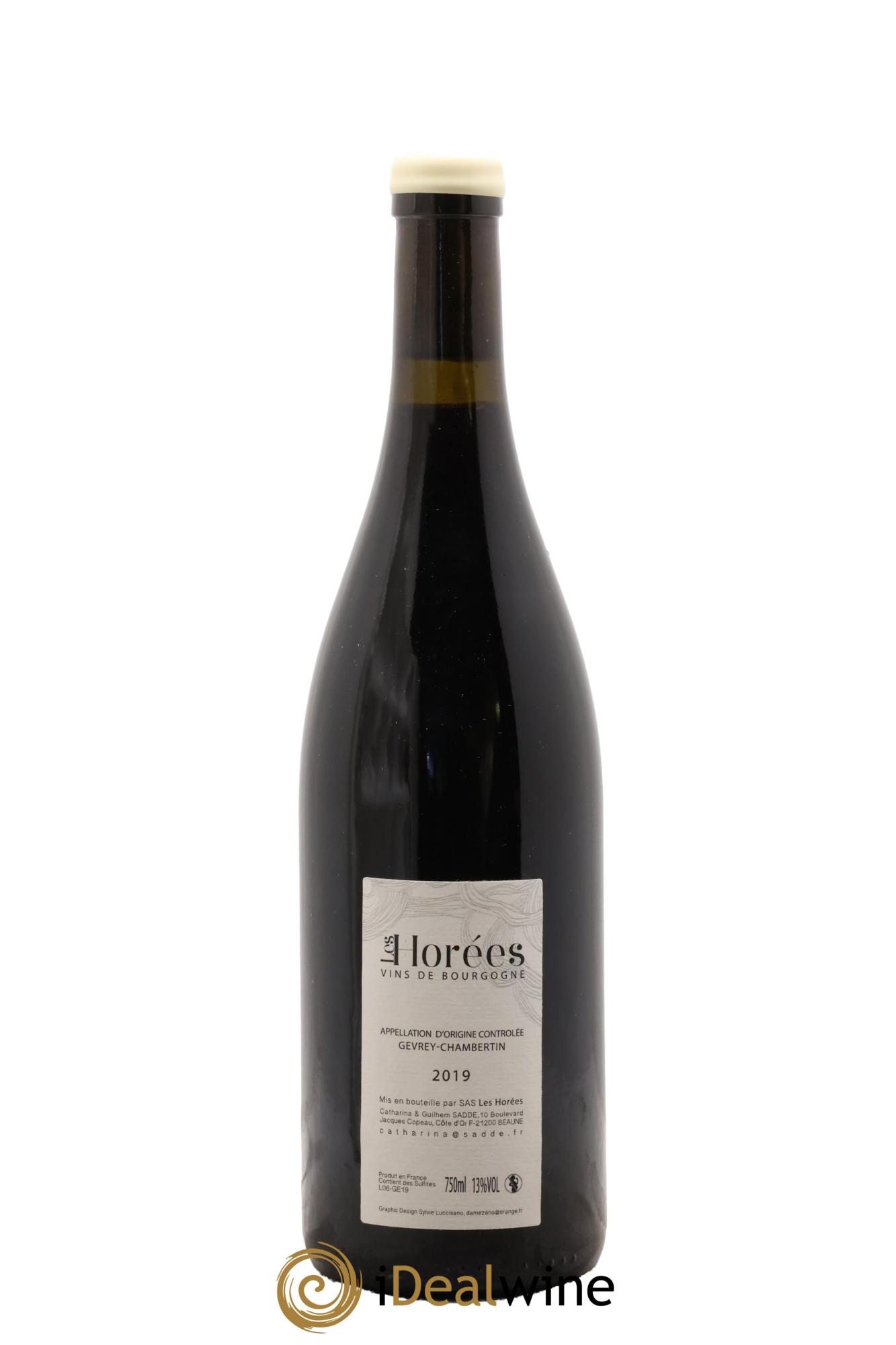 Gevrey-Chambertin En Reniard Les Horées 2019 - Lot de 1 bouteille - 1