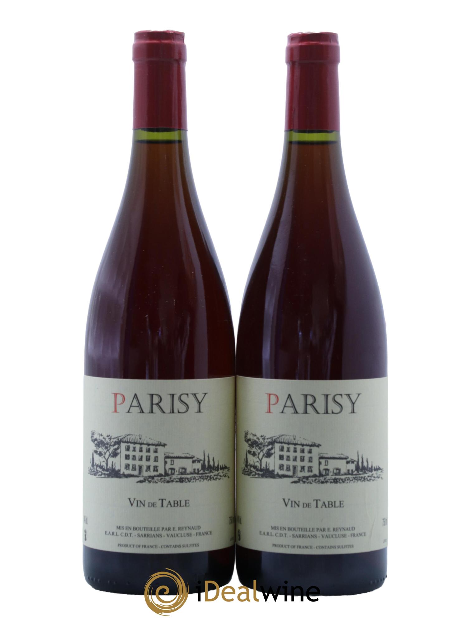 Vin de Table Parisy Emmanuel Reynaud - Posten von 2 Flaschen - 0