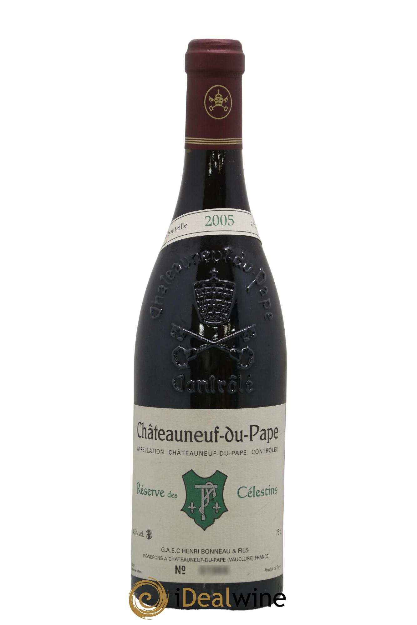 Châteauneuf-du-Pape Réserve des Célestins Henri Bonneau & Fils 2005 - Lot of 1 bottle - 0