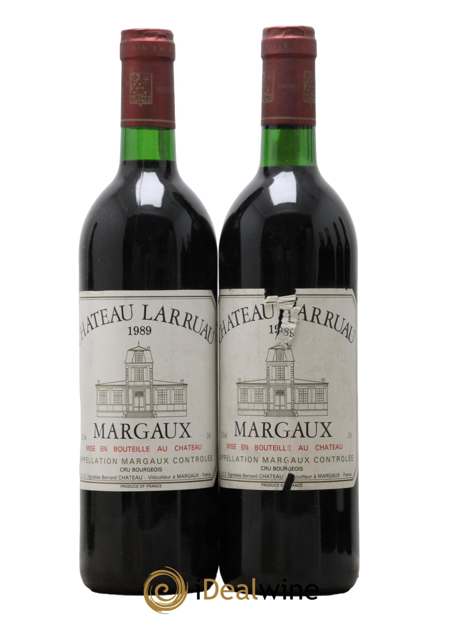 Château Larruau 1989 - Lot de 2 bouteilles - 0