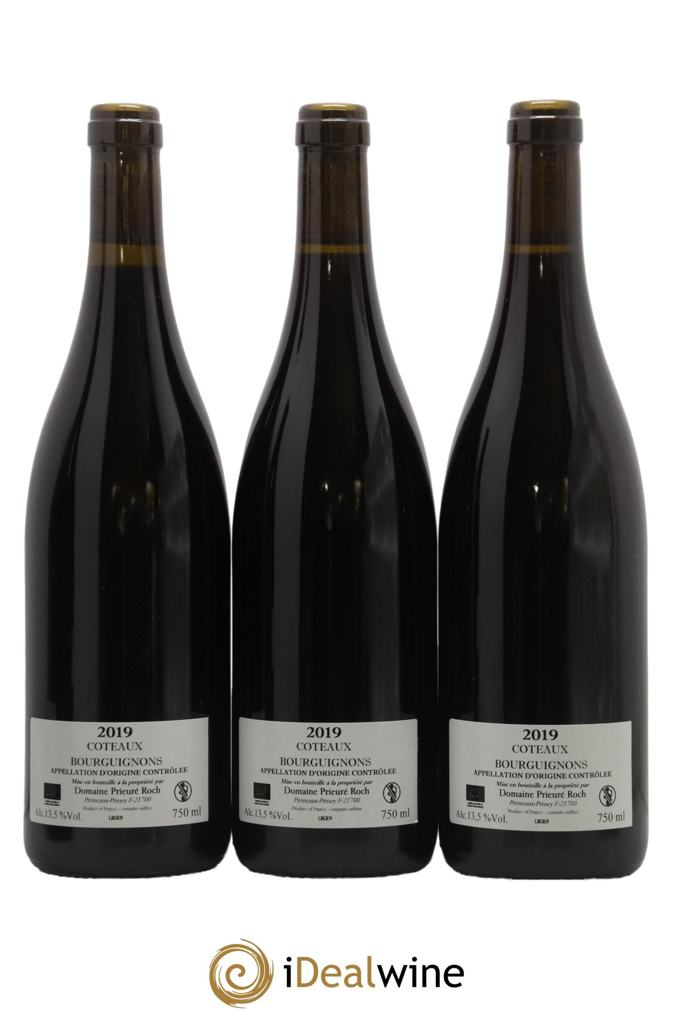 Côteaux Bourguignons Prieuré Roch 2019 - Lot of 3 bottles - 1